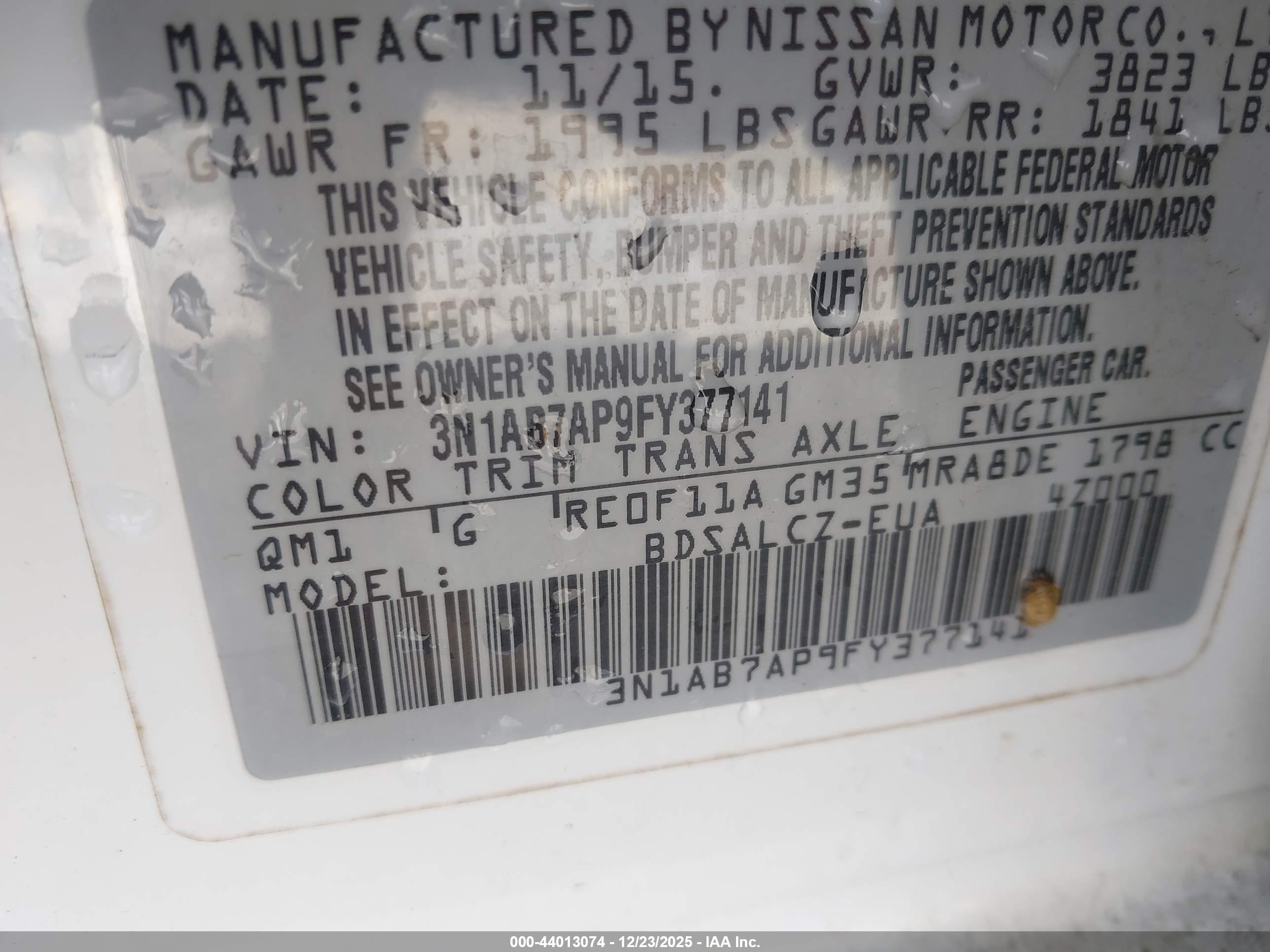 NISSAN SENTRA image 9