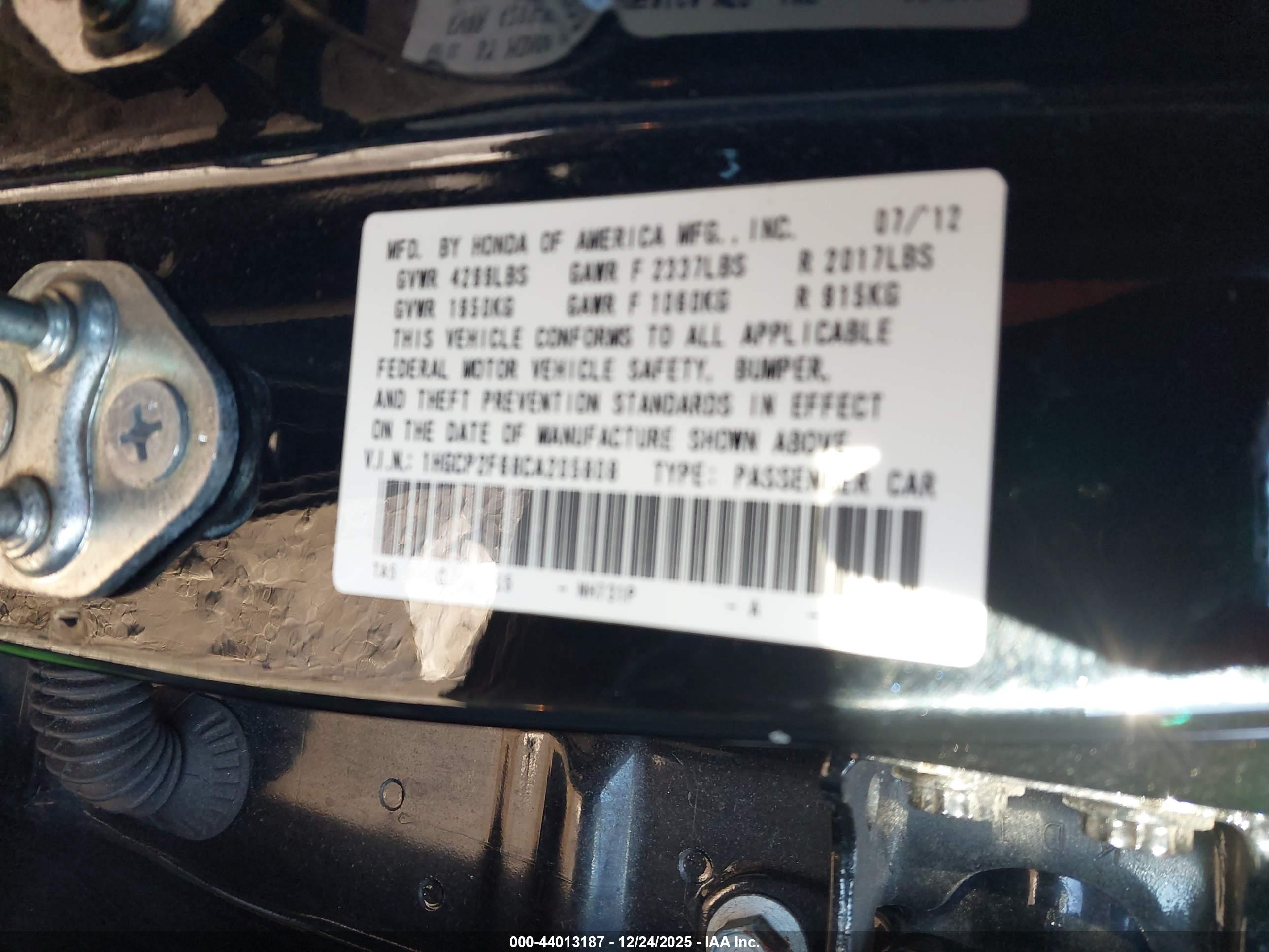 HONDA ACCORD image 9