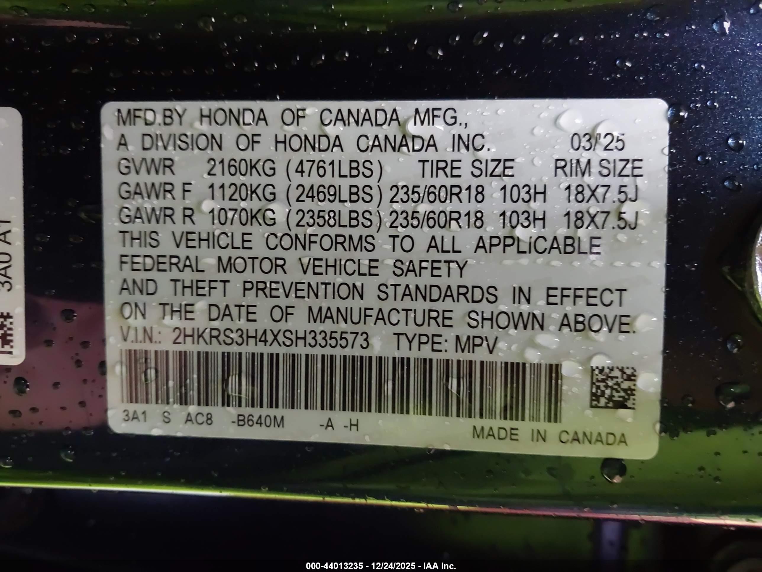 HONDA CR-V image 9