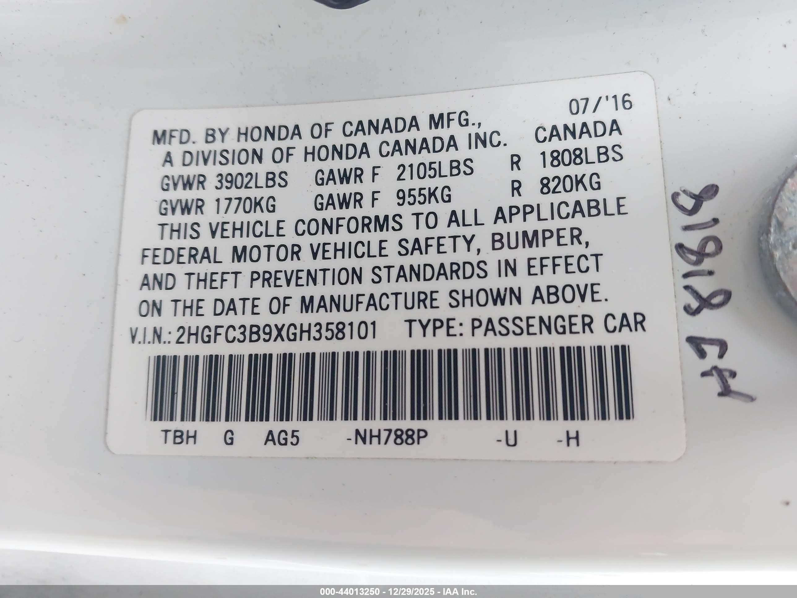 HONDA CIVIC image 9