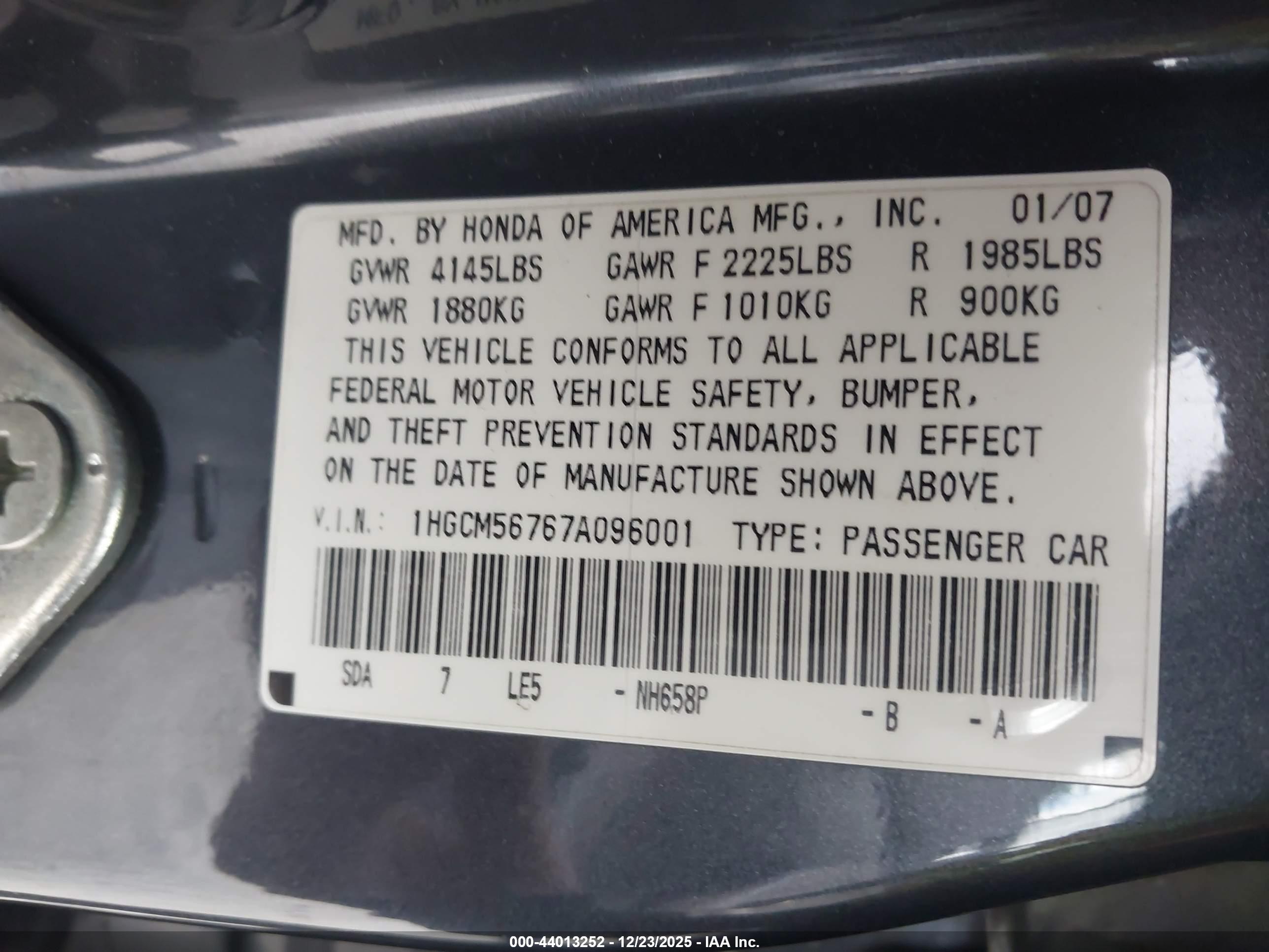 HONDA ACCORD image 9