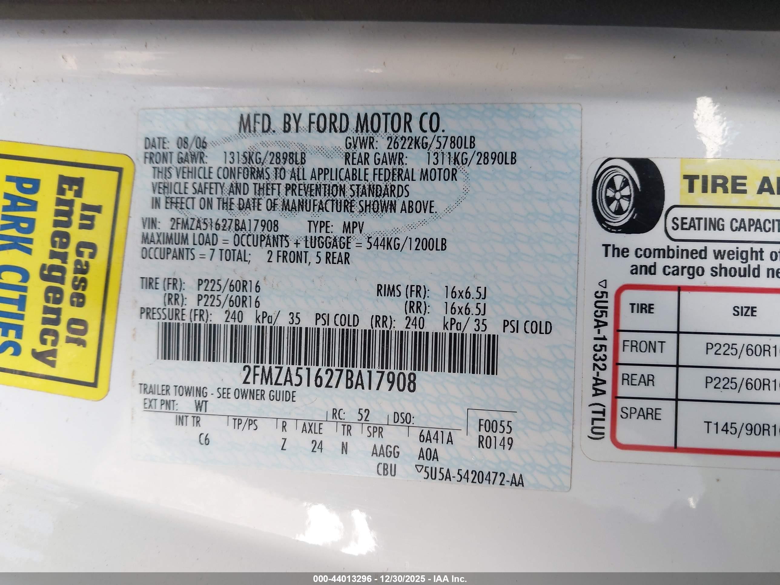 FORD FREESTAR image 9