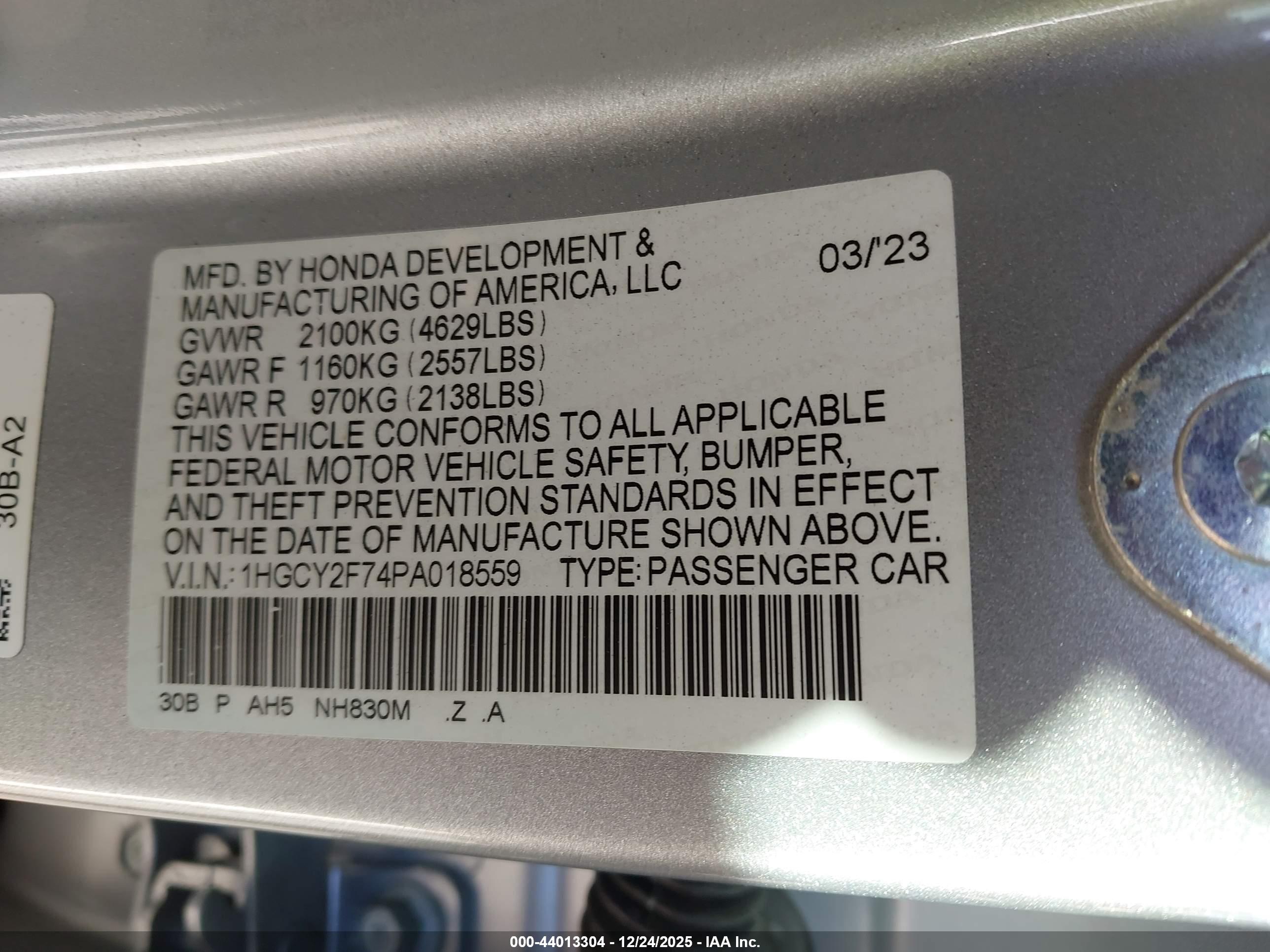 HONDA ACCORD image 9