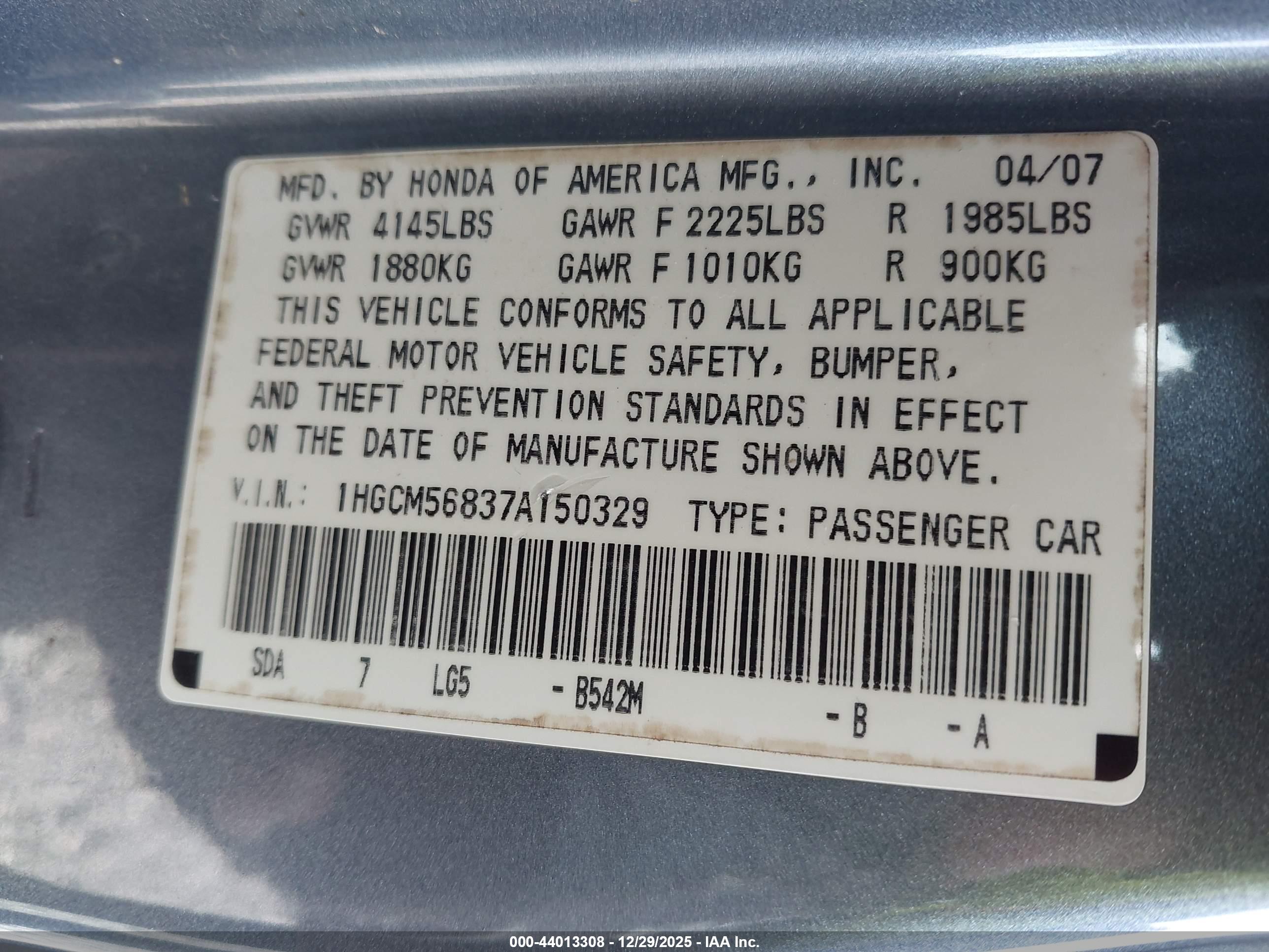 HONDA ACCORD image 9