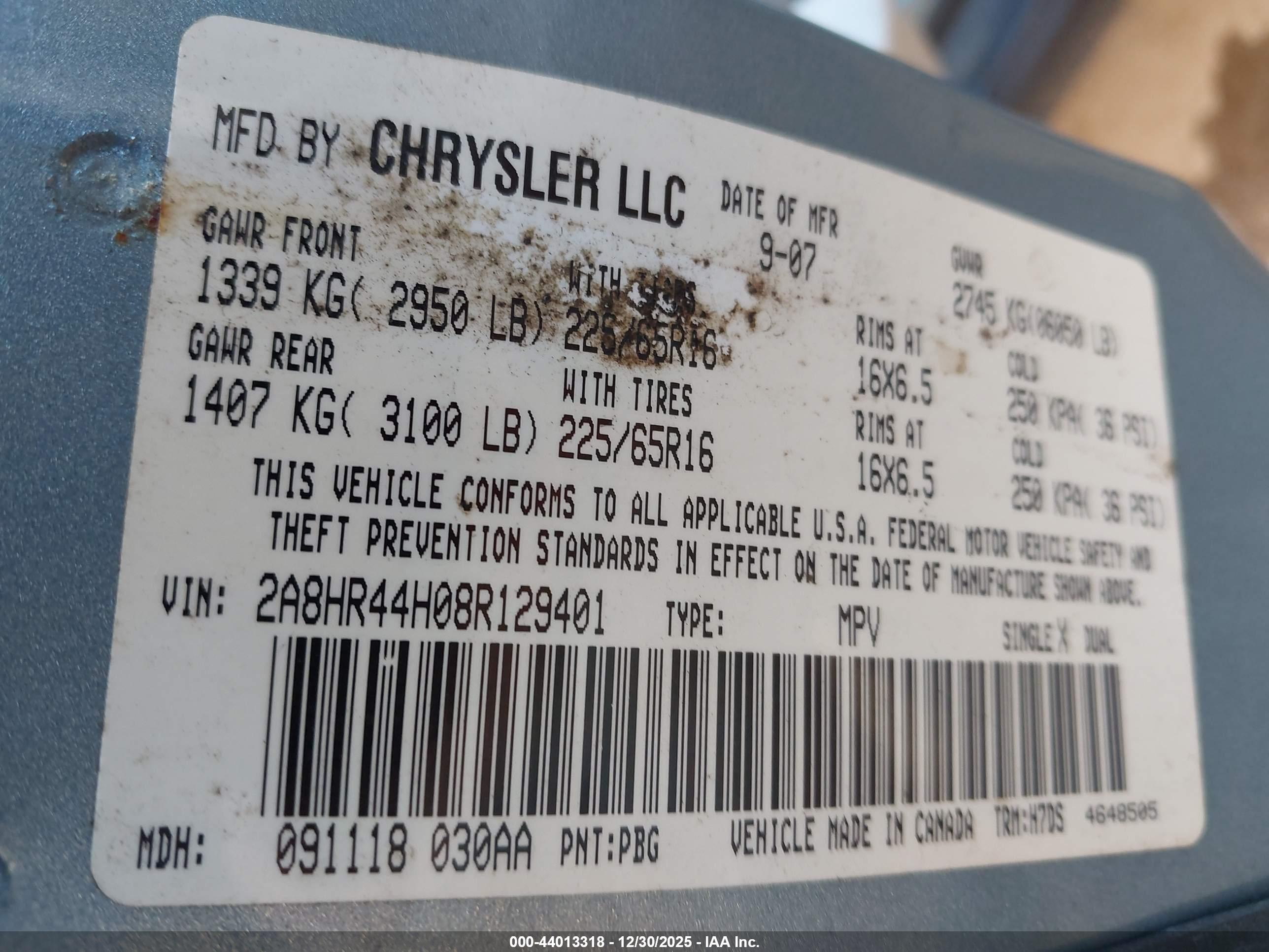 CHRYSLER TOWN image 9