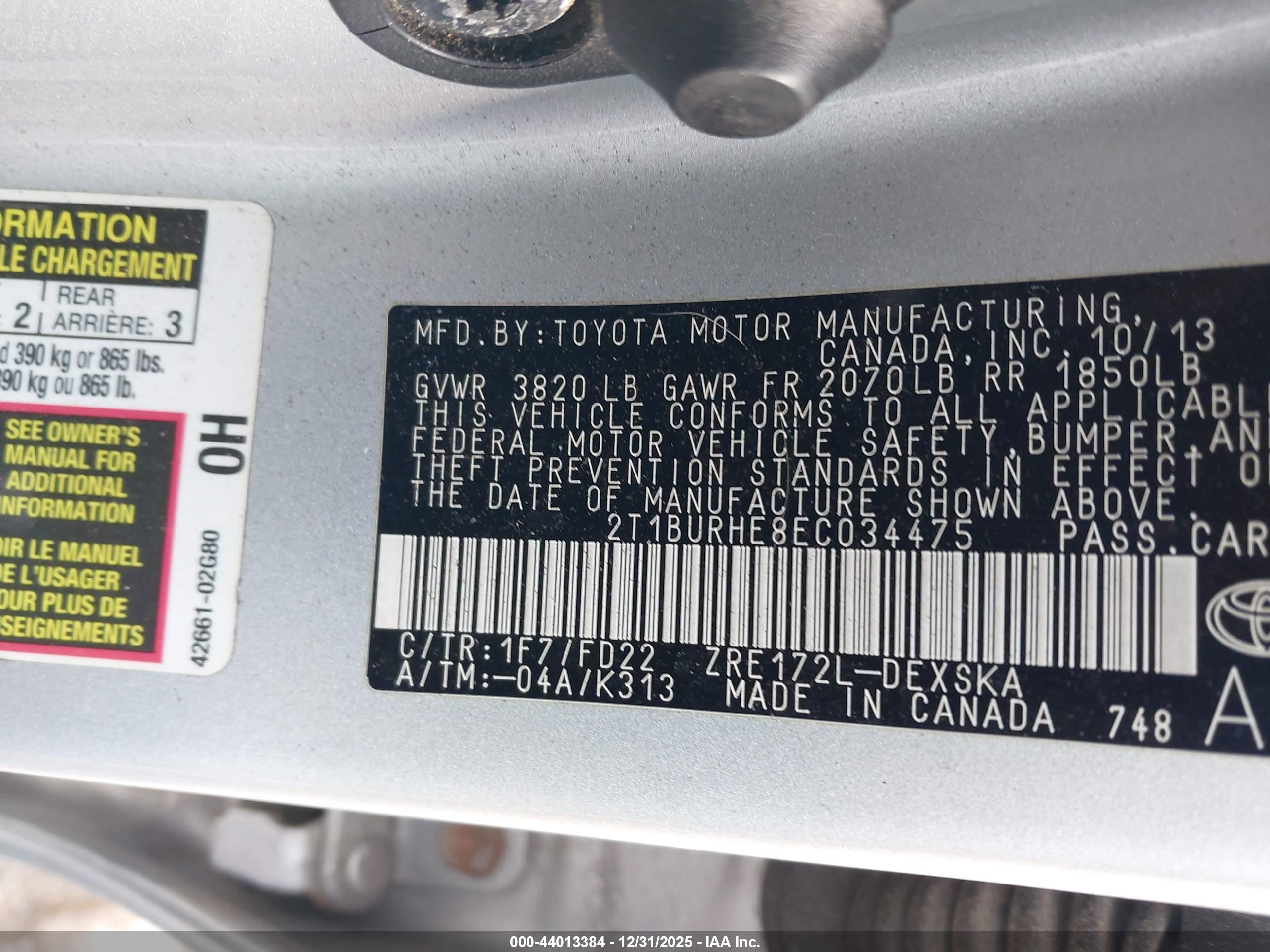 TOYOTA COROLLA image 9