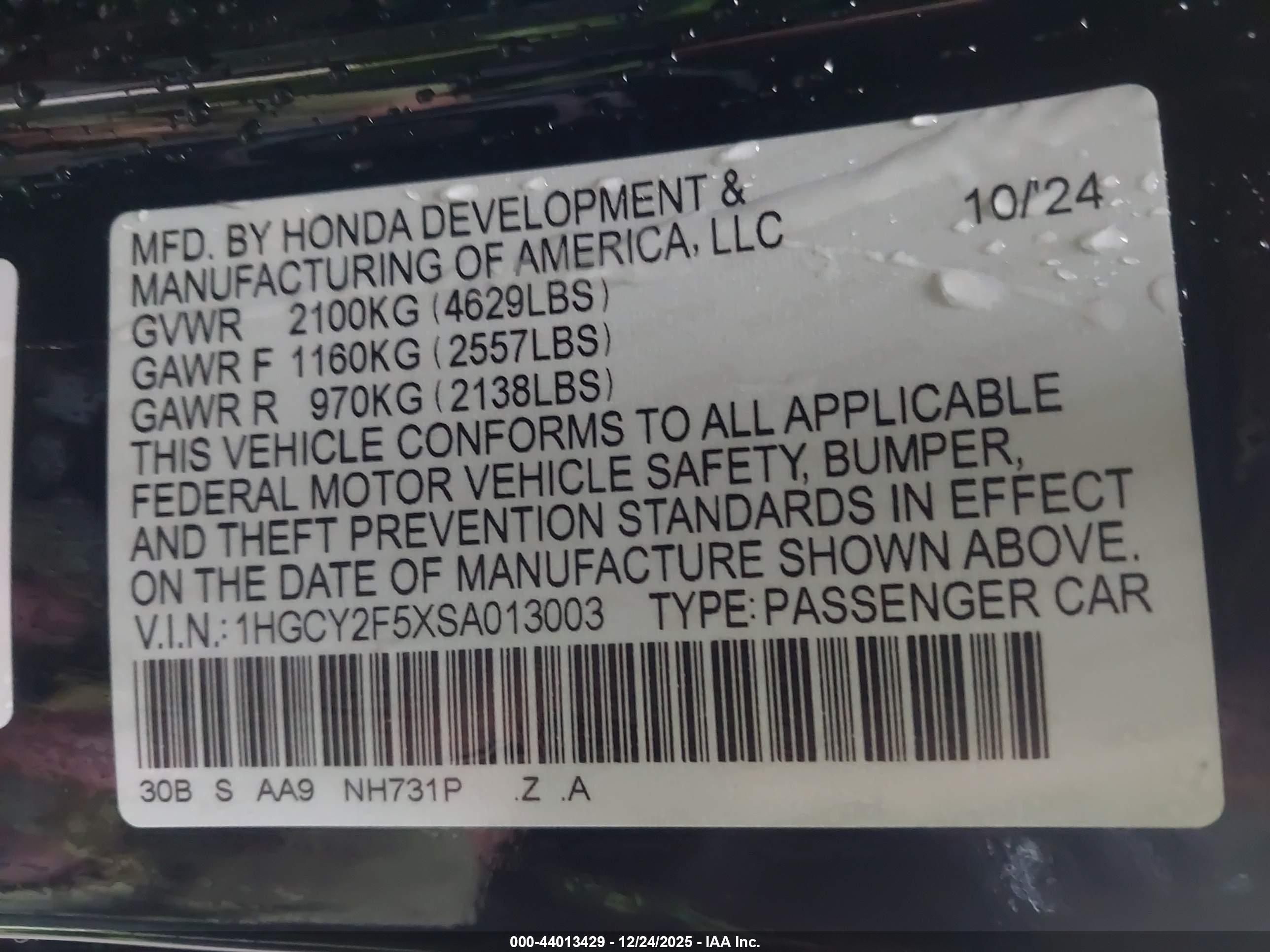 HONDA ACCORD image 9
