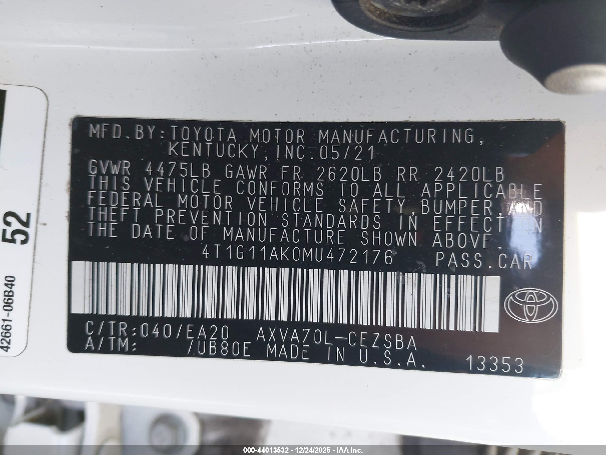 TOYOTA CAMRY image 9