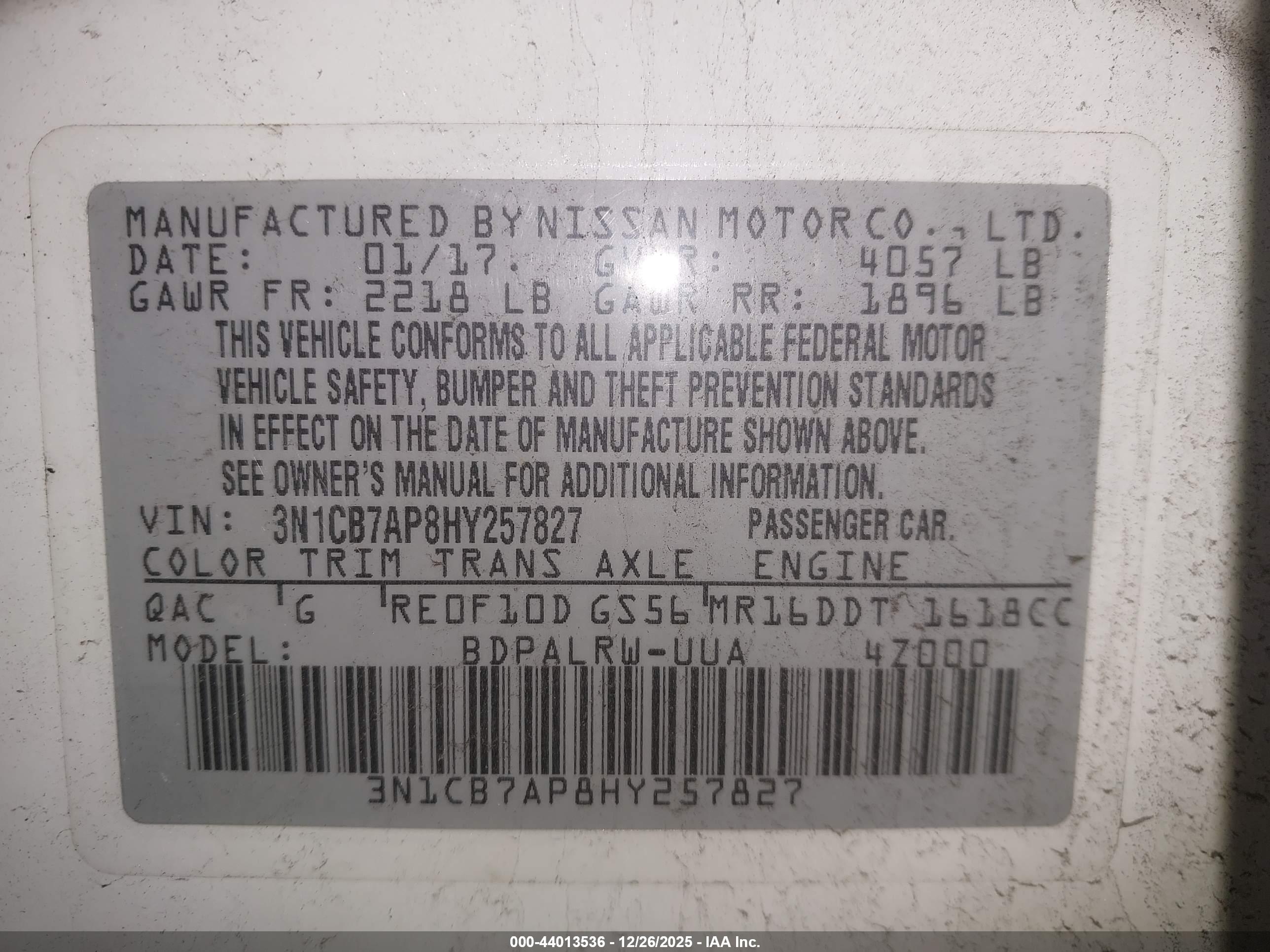 NISSAN SENTRA image 9