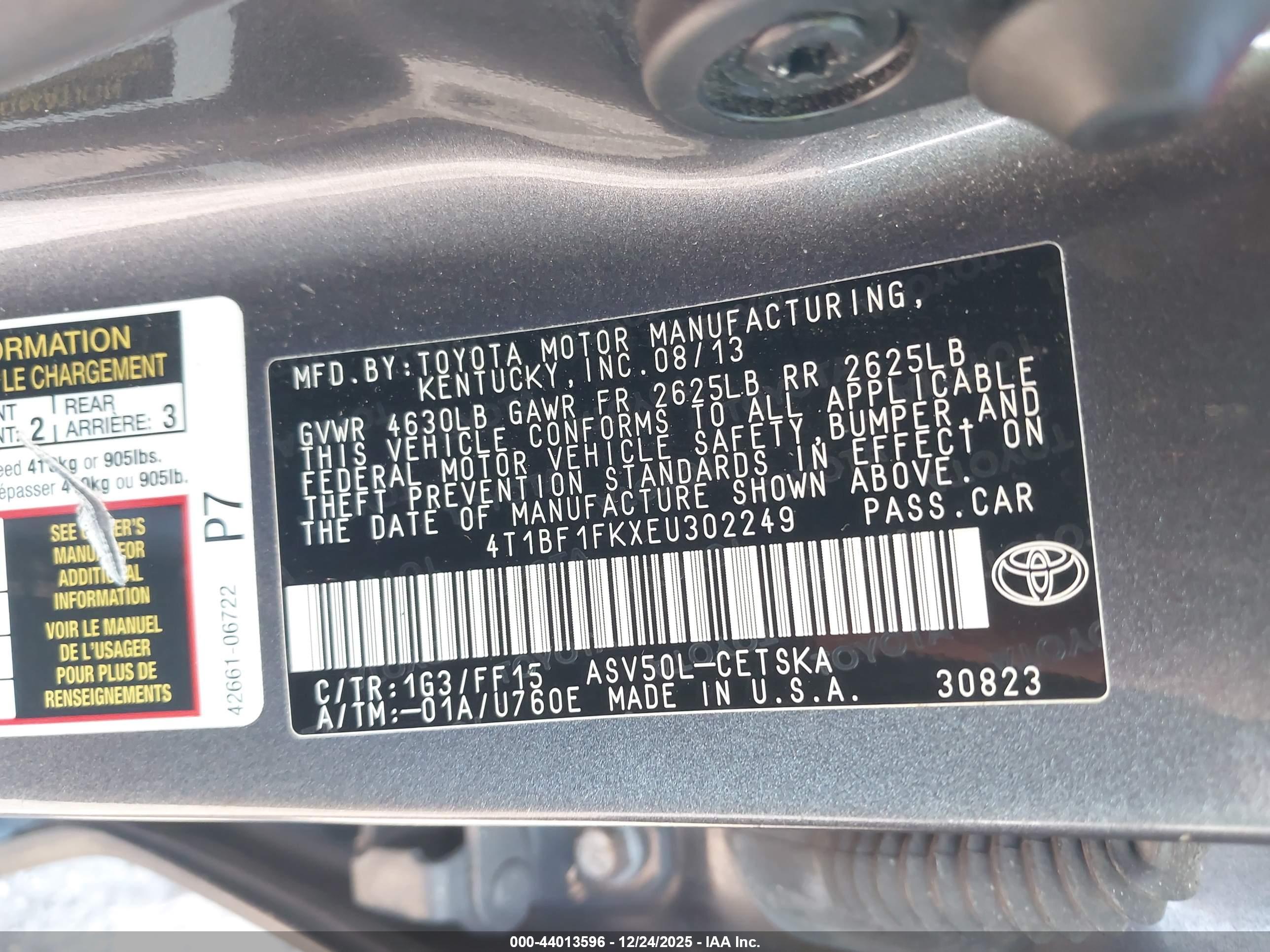 TOYOTA CAMRY image 9