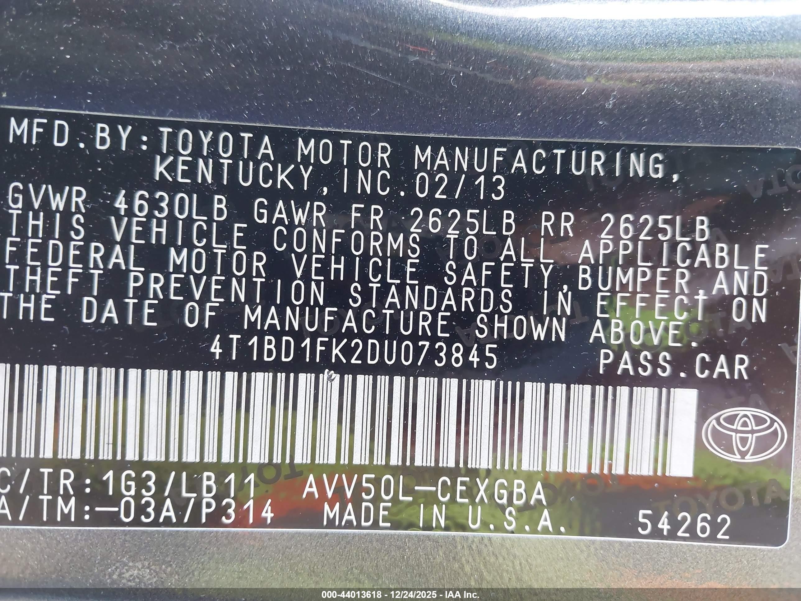 TOYOTA CAMRY image 9