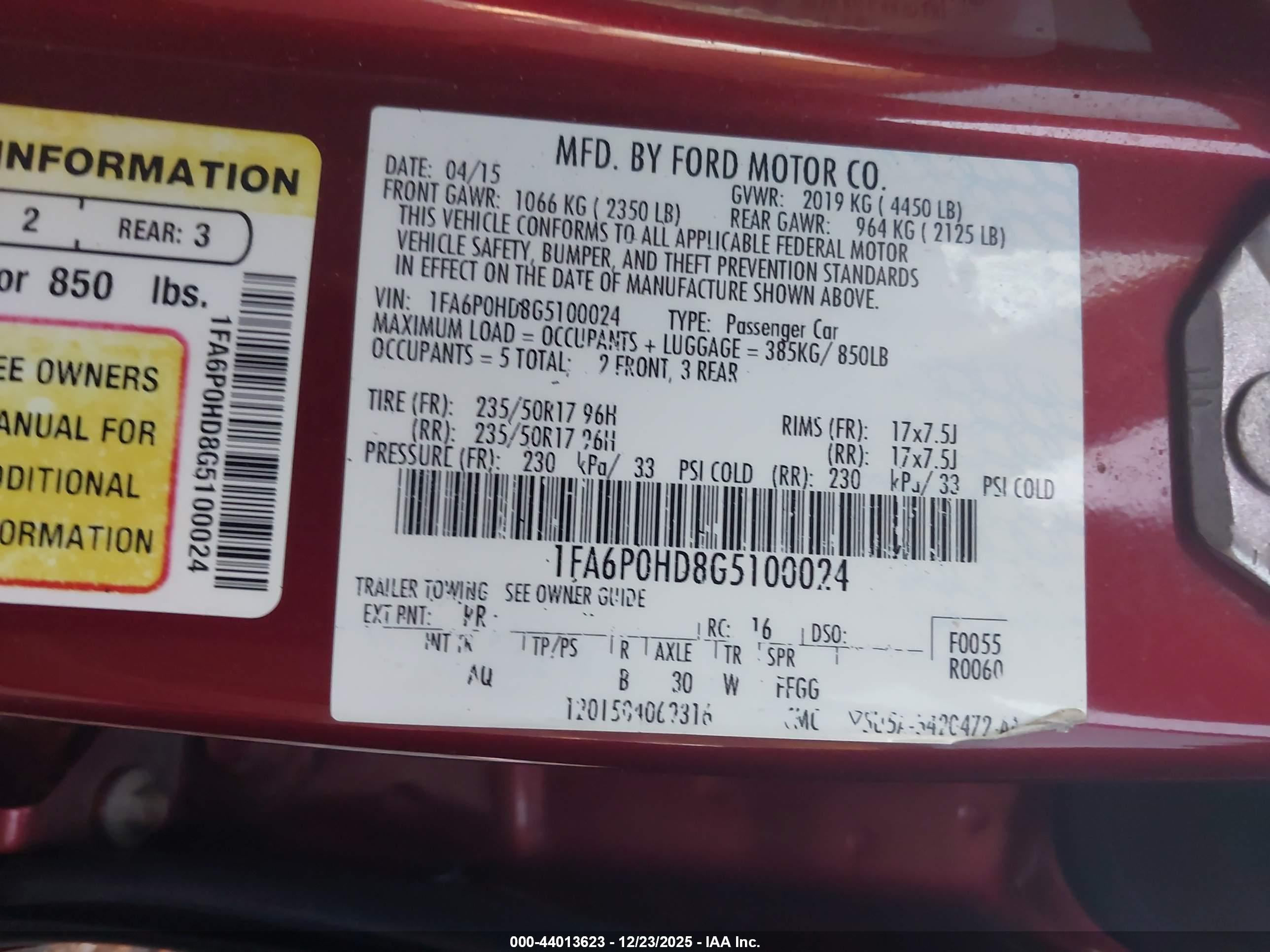 FORD FUSION image 9