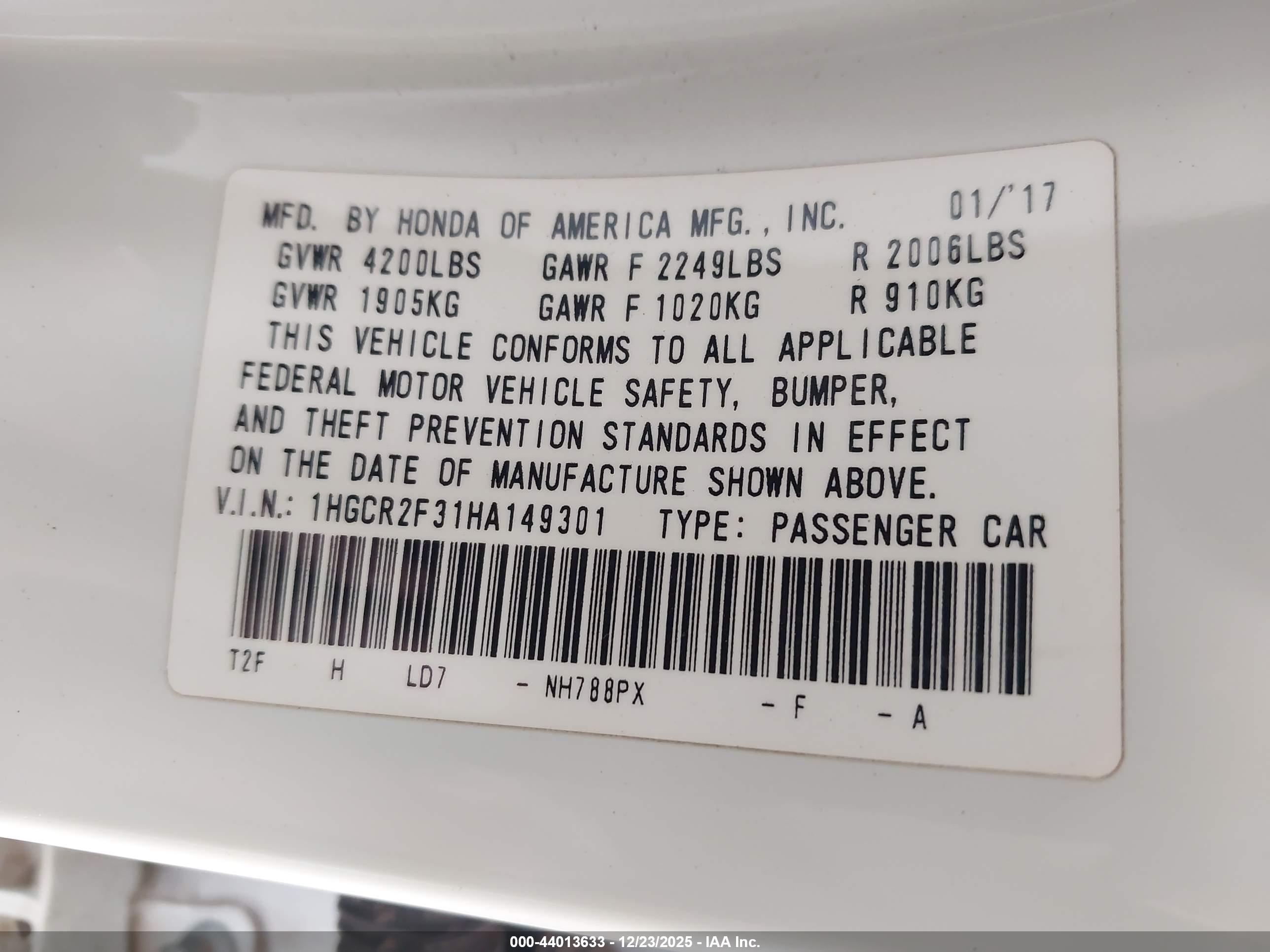 HONDA ACCORD image 9