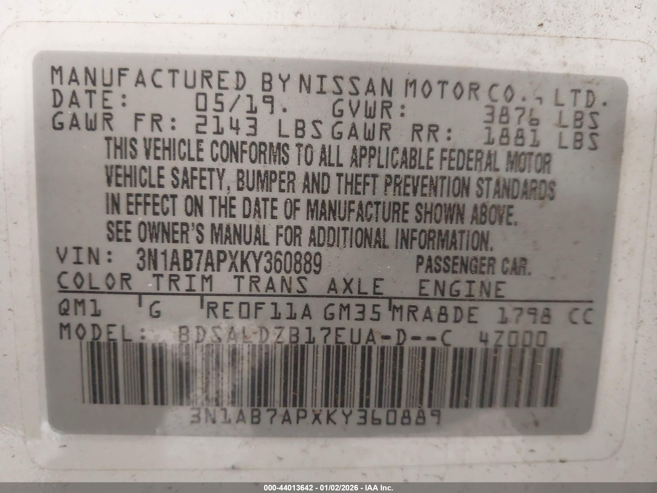 NISSAN SENTRA image 9