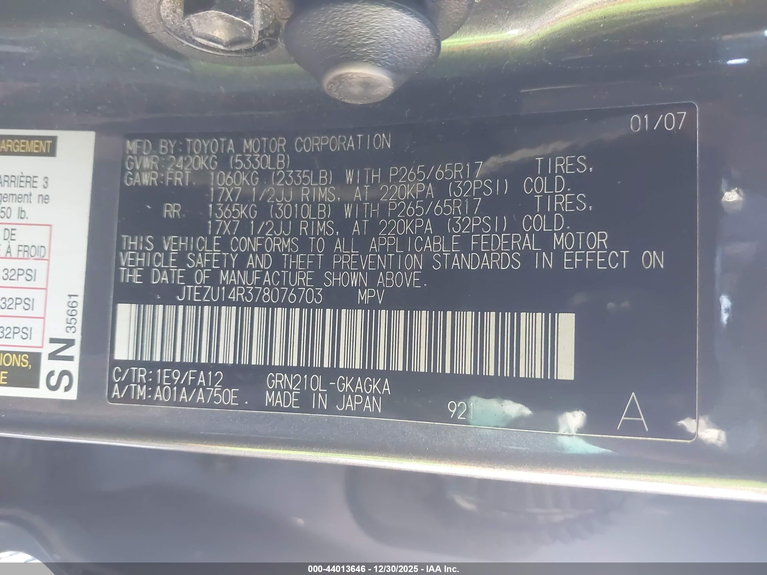 TOYOTA 4RUNNER image 9