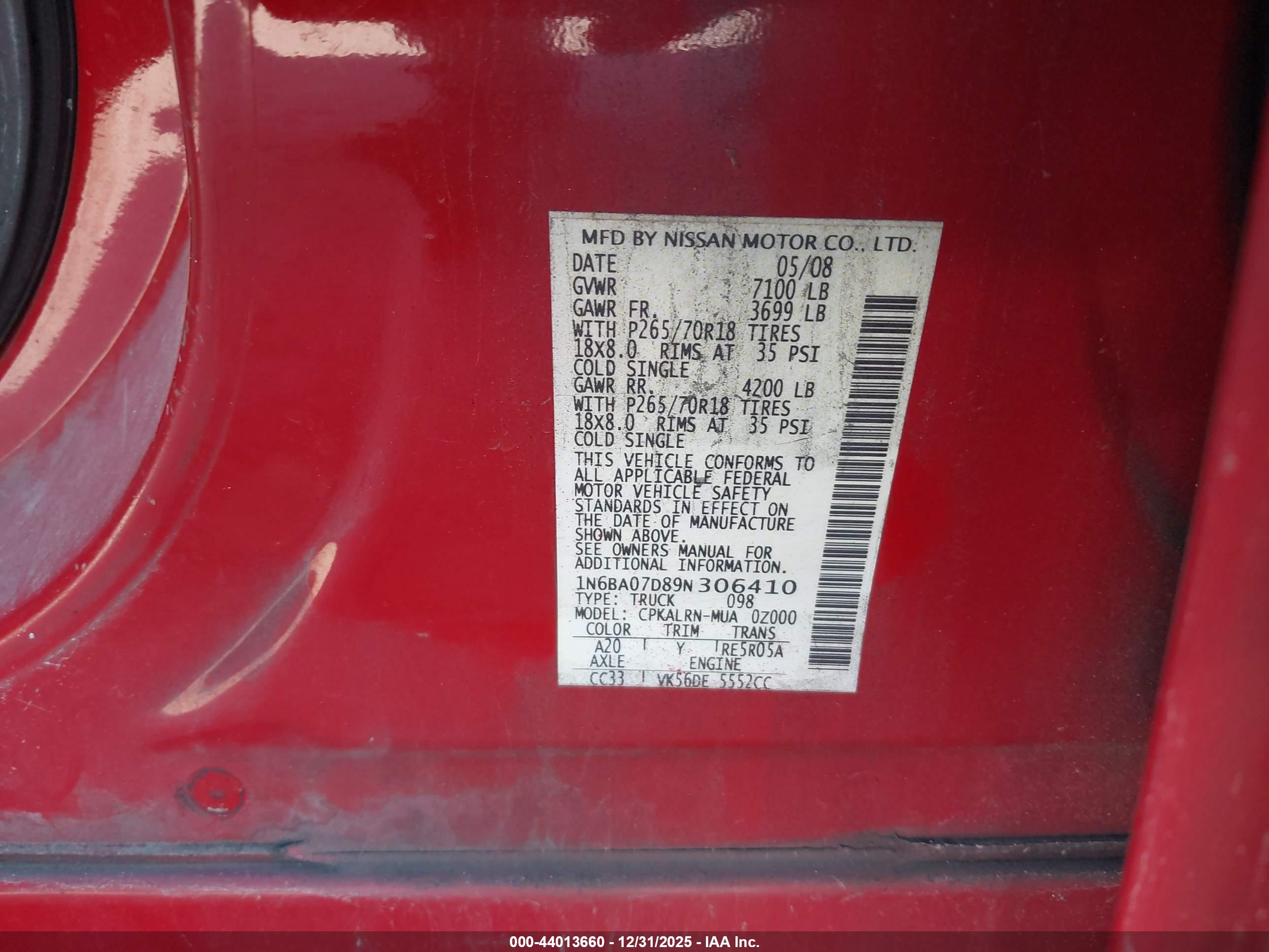 NISSAN TITAN image 9