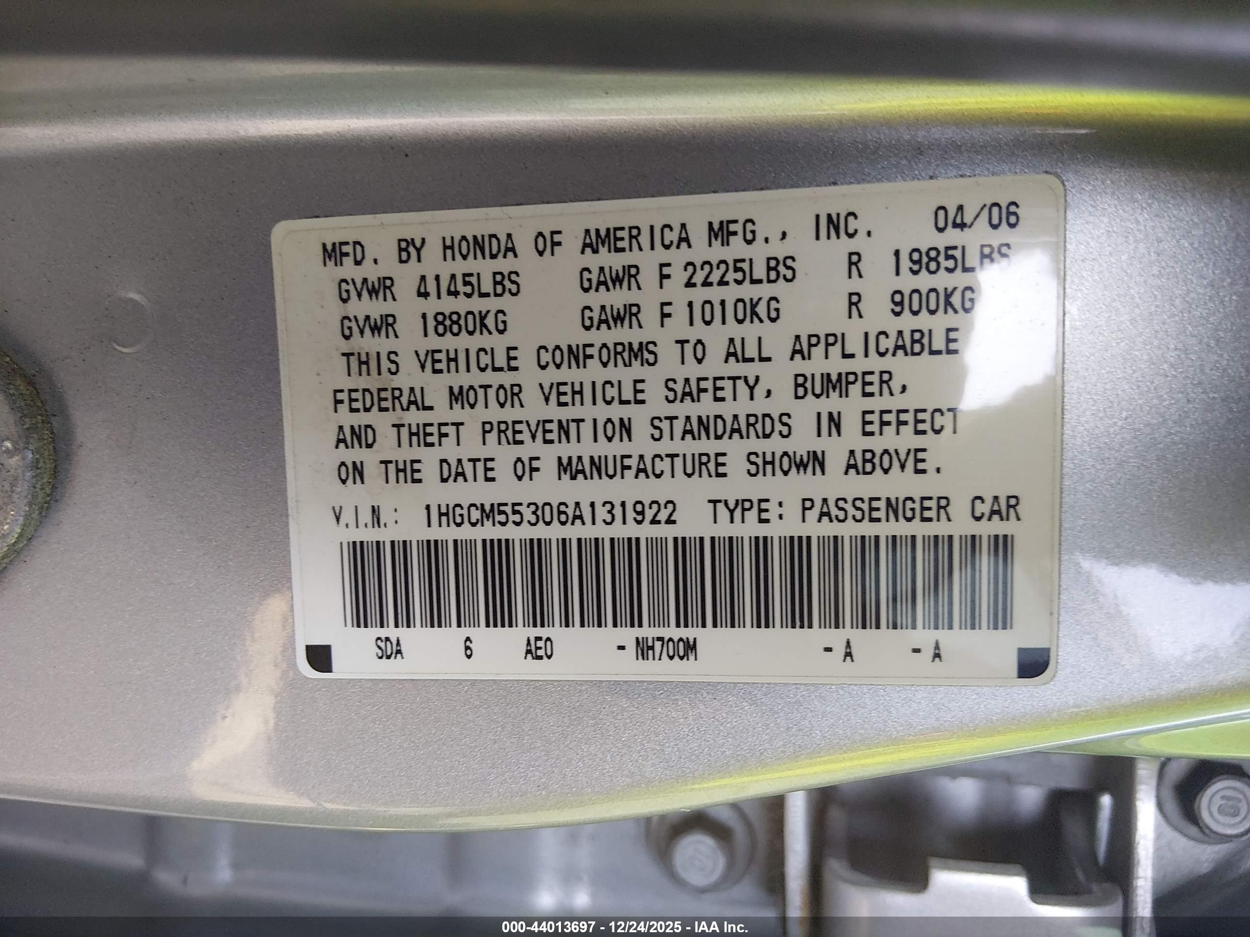 HONDA ACCORD image 9