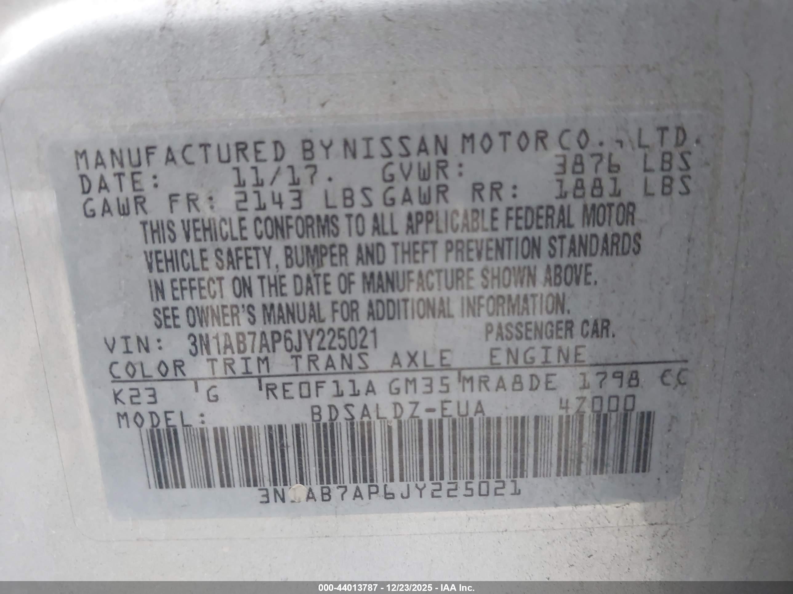 NISSAN SENTRA image 9