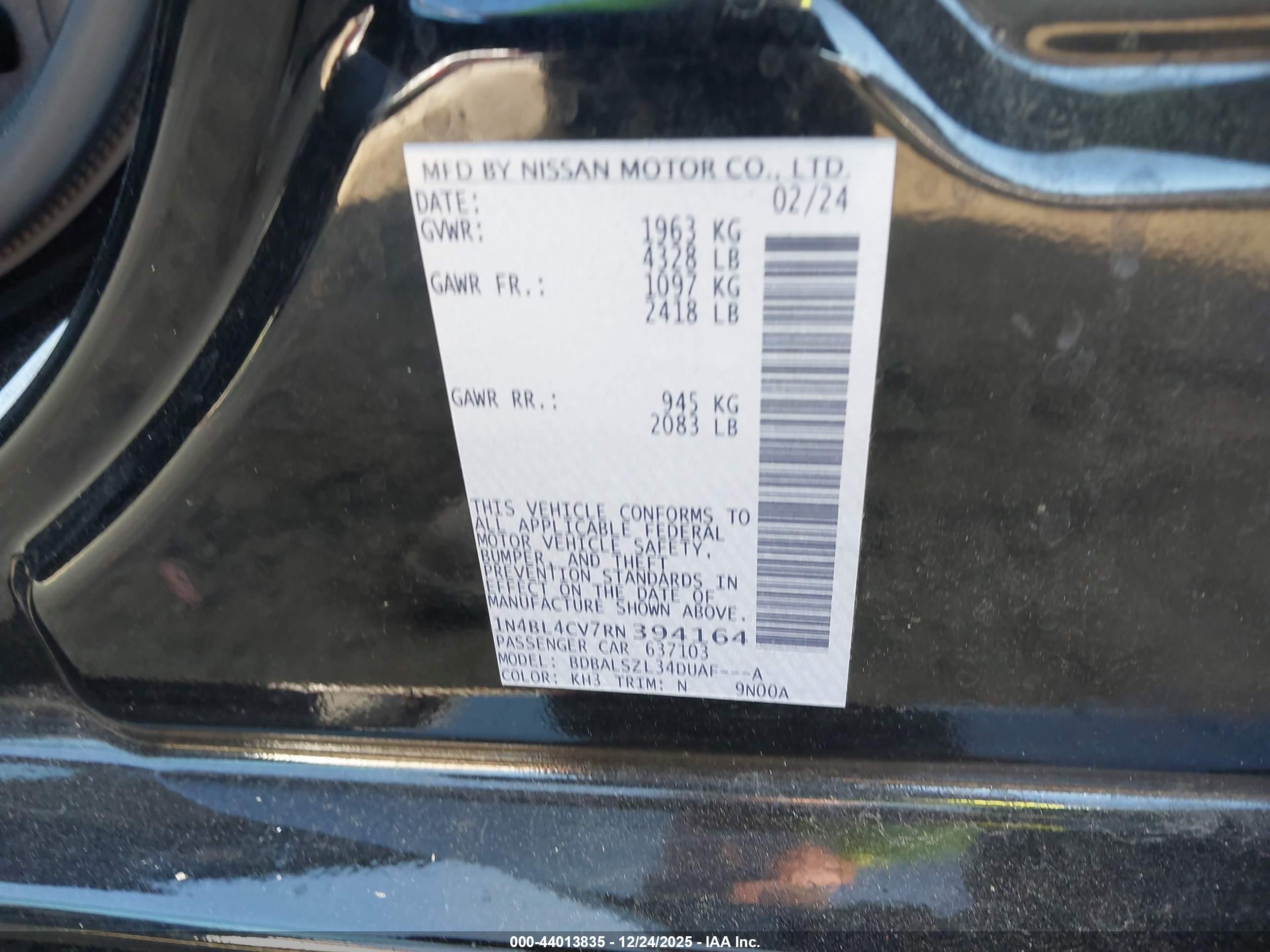 NISSAN ALTIMA image 9