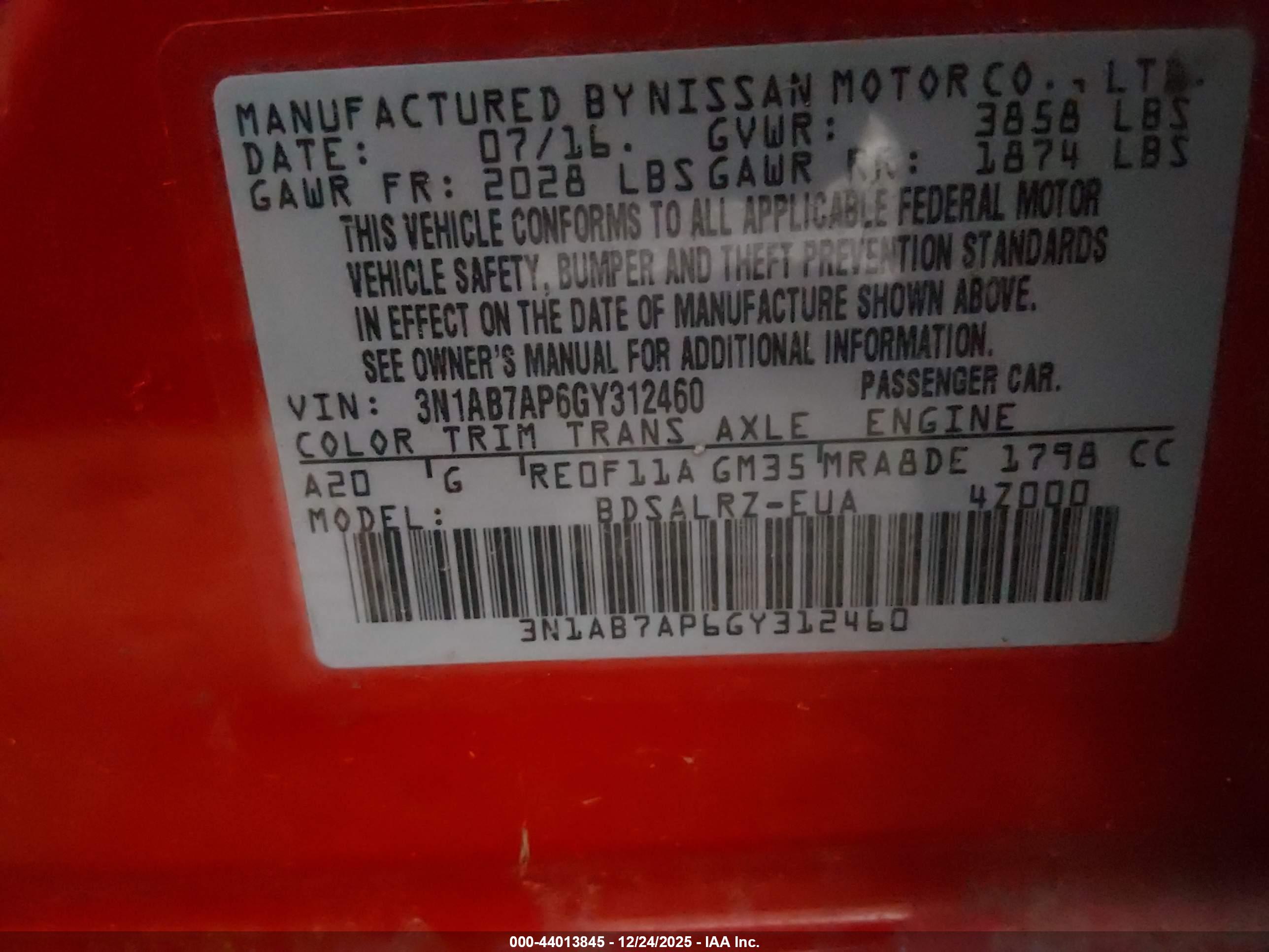 NISSAN SENTRA image 9