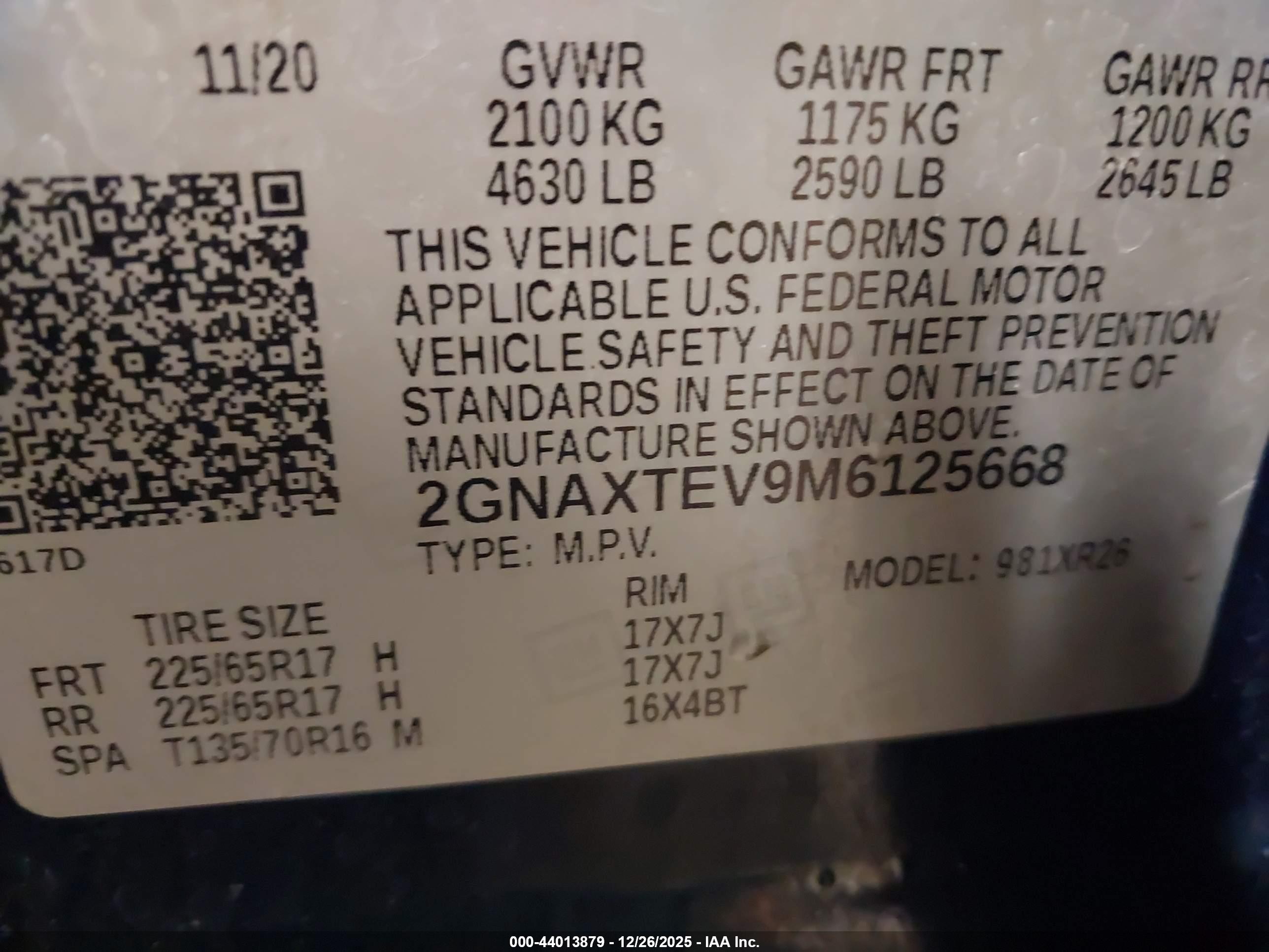 CHEVROLET EQUINOX image 9