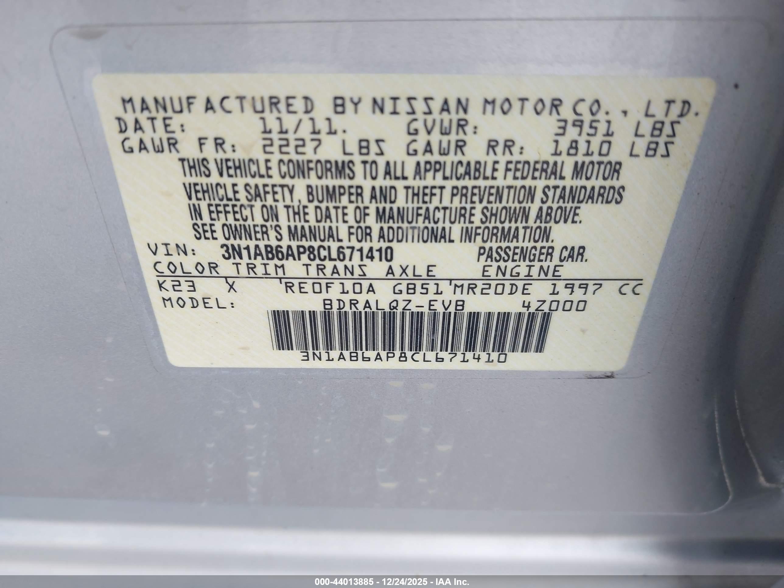 NISSAN SENTRA image 9