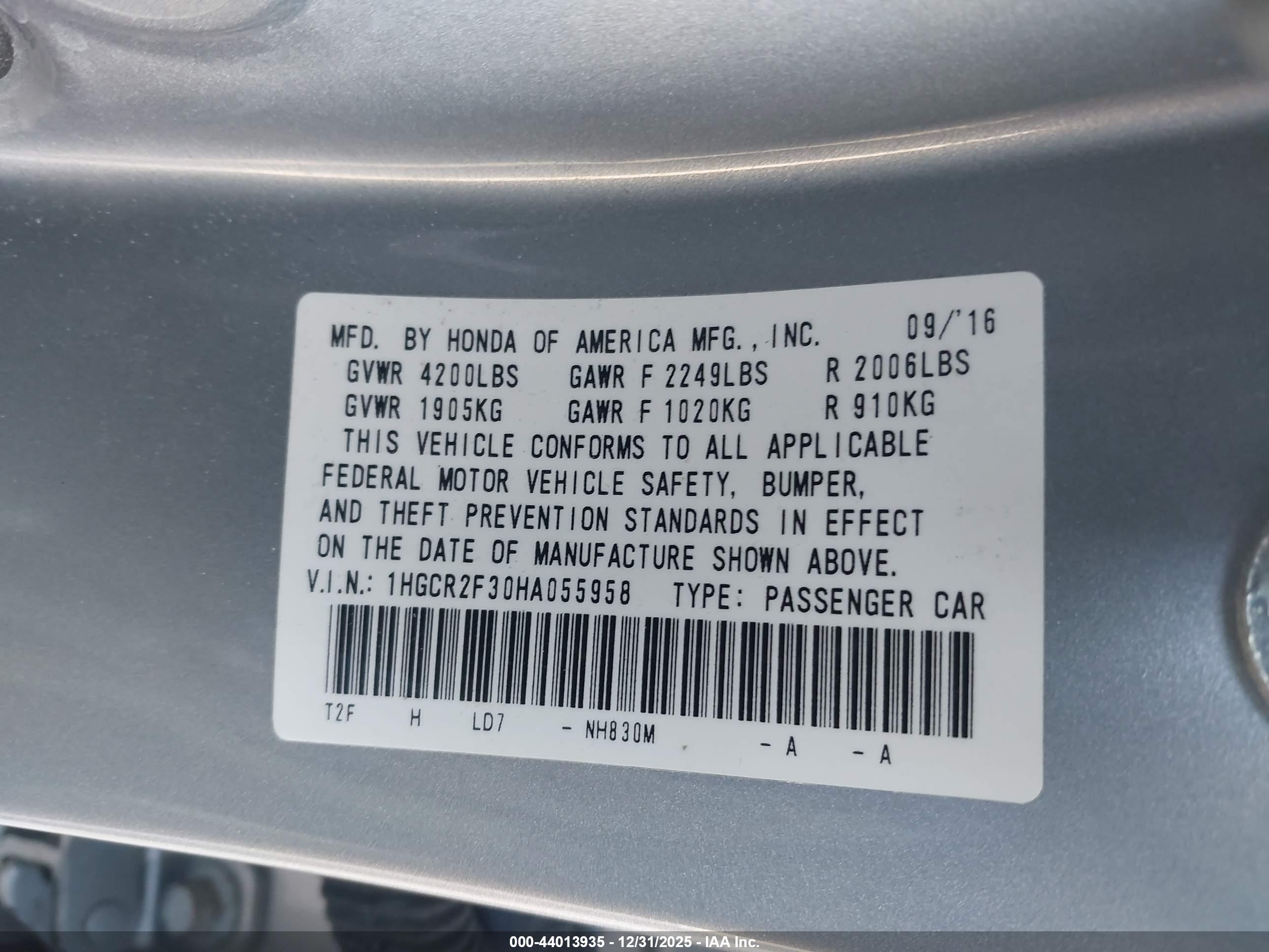 HONDA ACCORD image 9