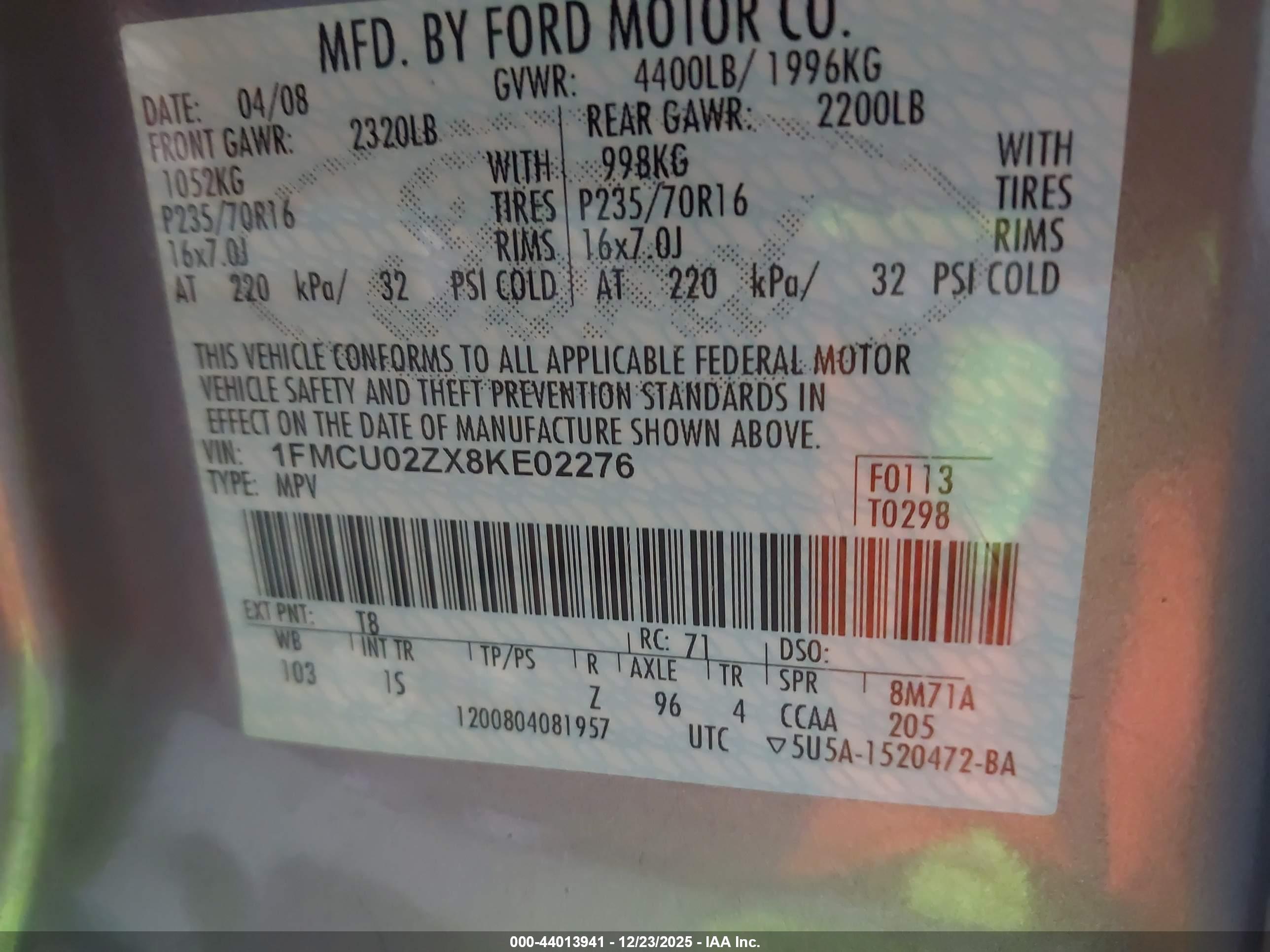 FORD ESCAPE image 9