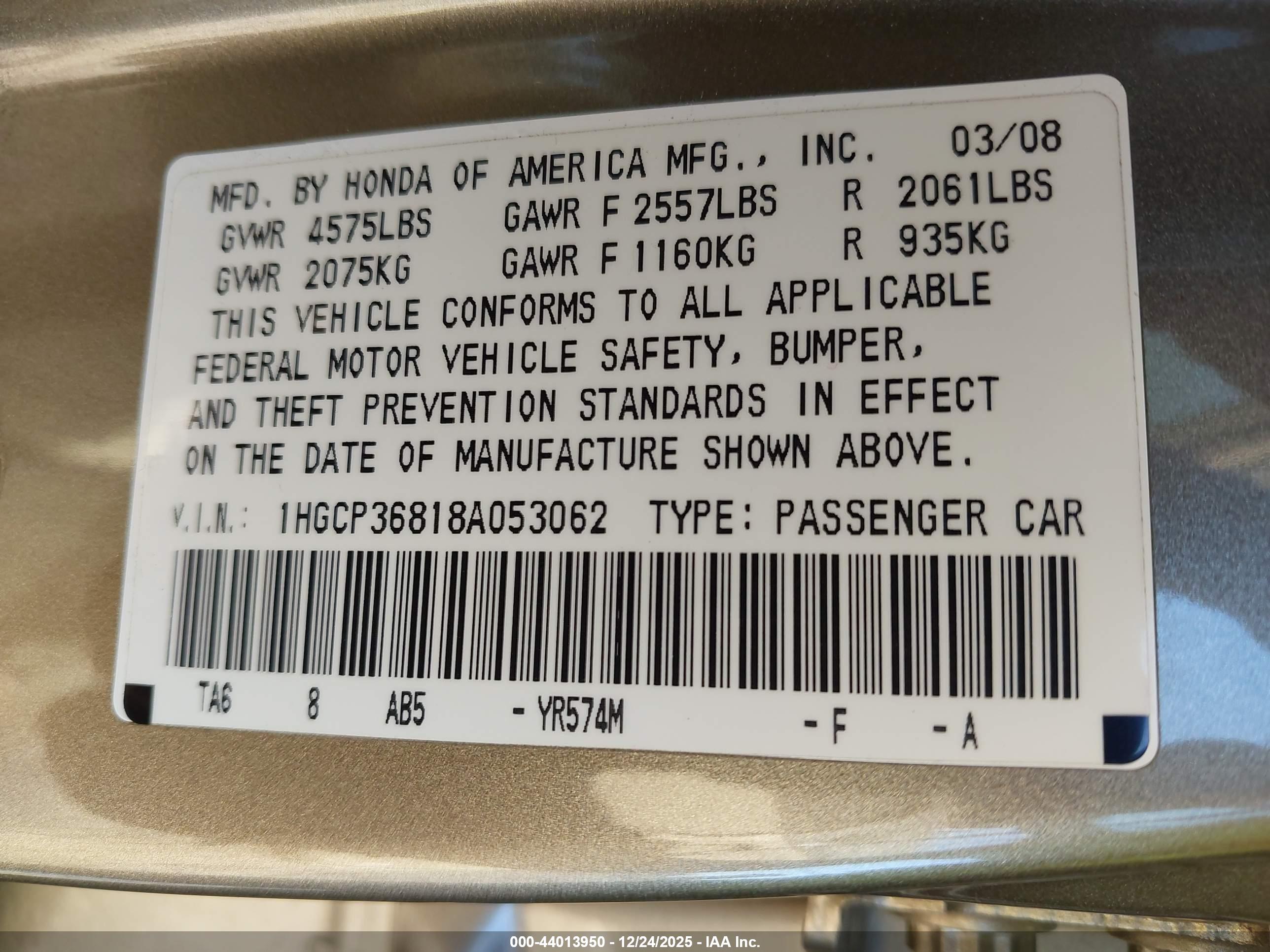 HONDA ACCORD image 9