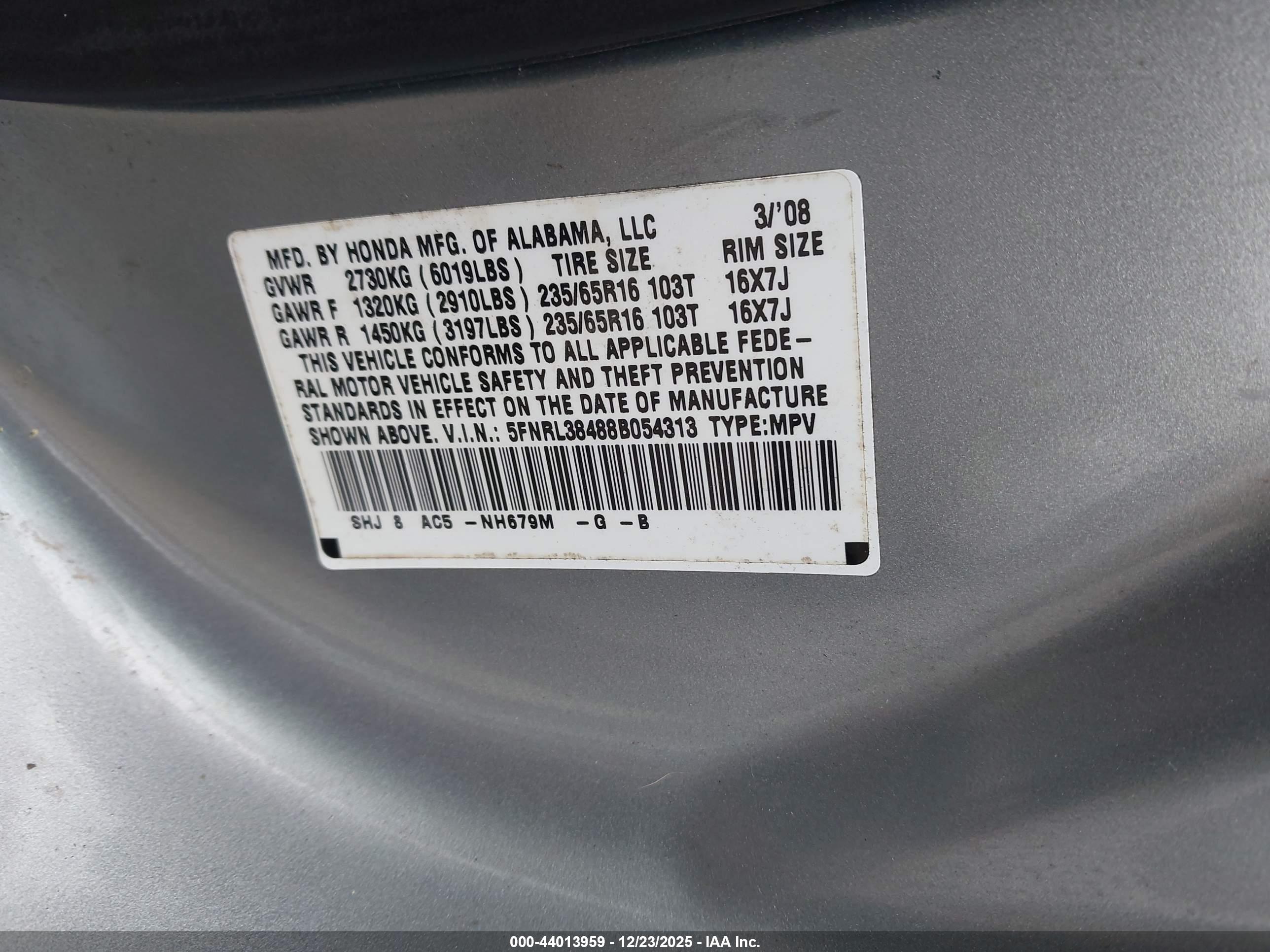 HONDA ODYSSEY image 9