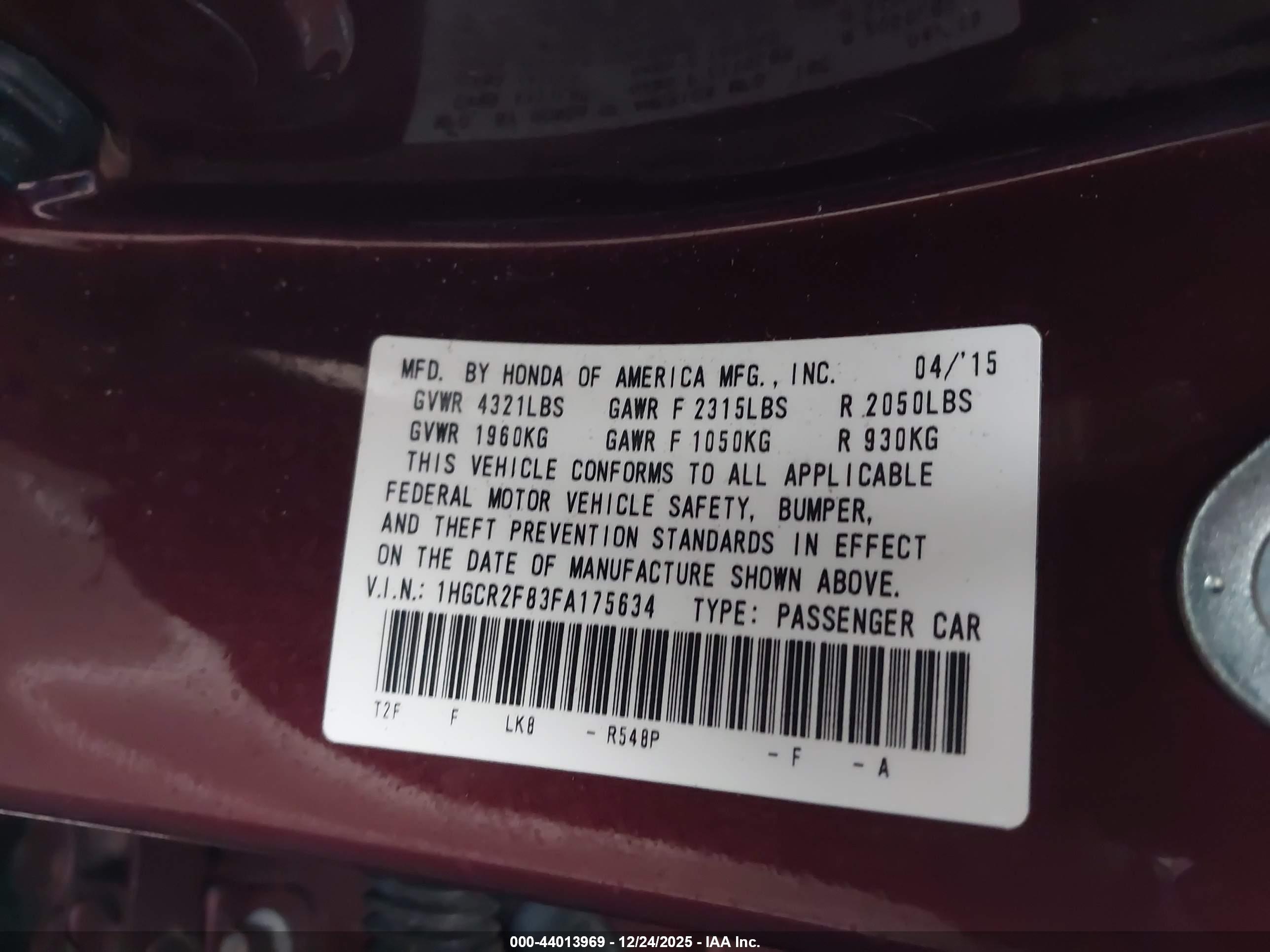 HONDA ACCORD image 9