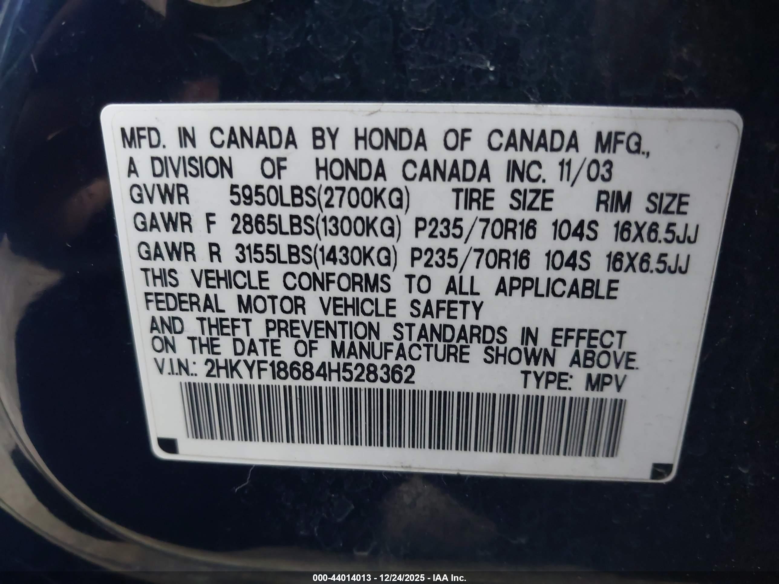 HONDA PILOT image 9