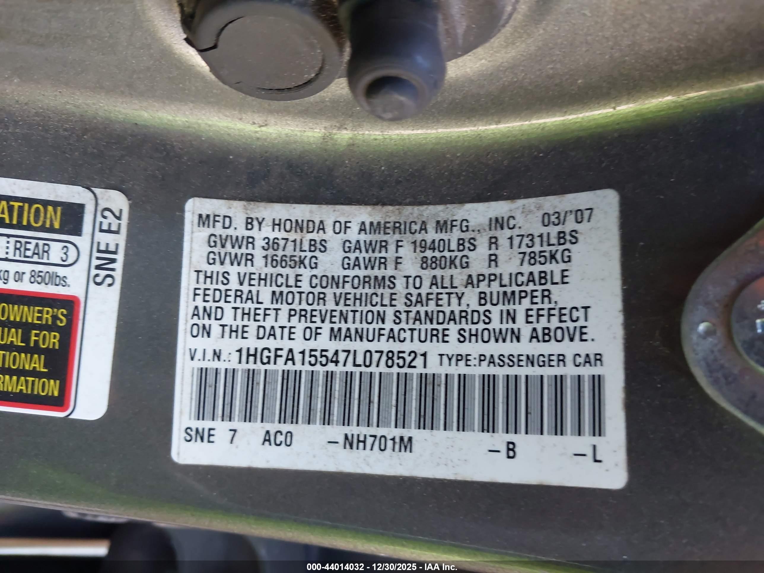 HONDA CIVIC image 9
