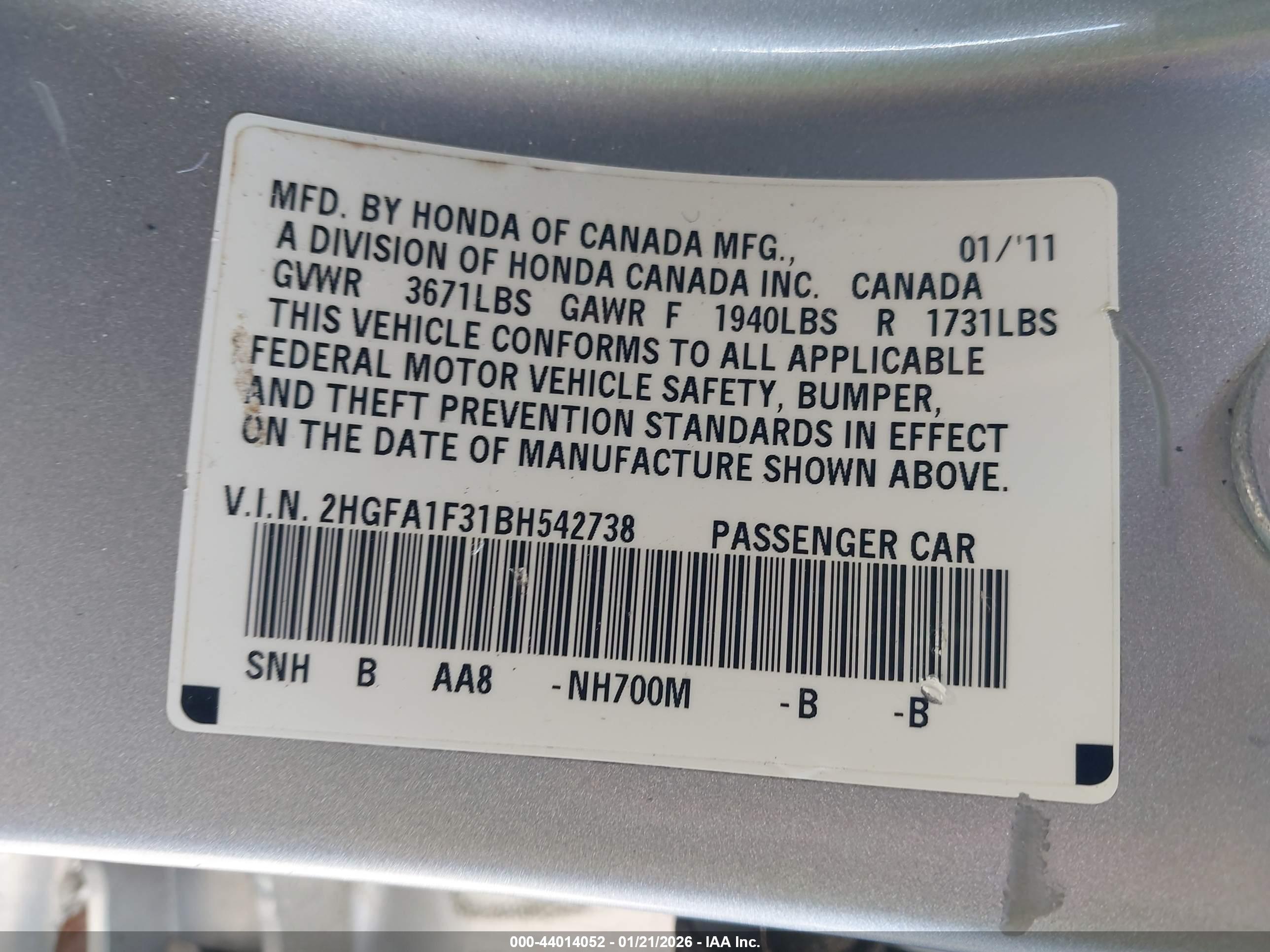 HONDA CIVIC image 9