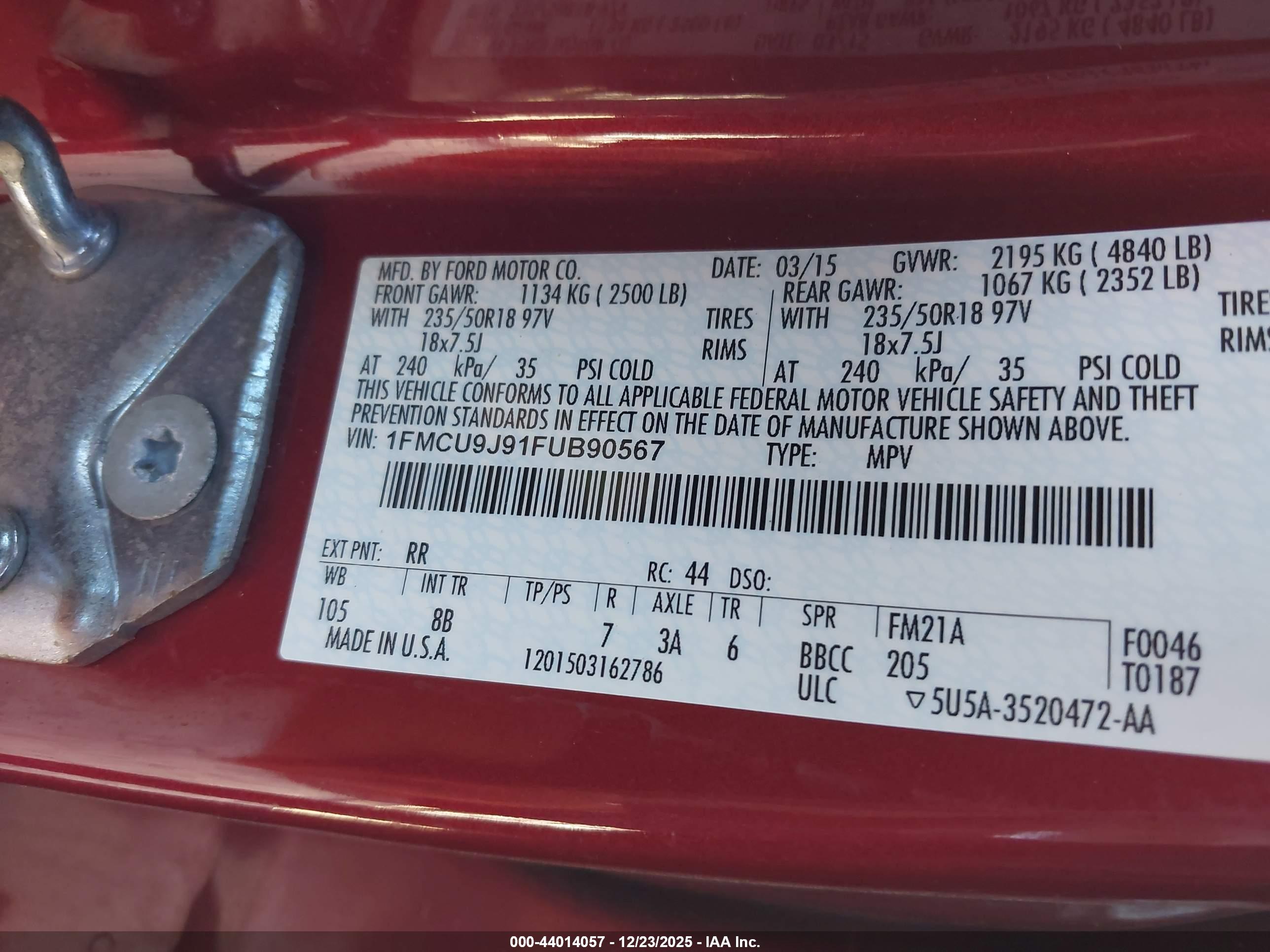 FORD ESCAPE image 9
