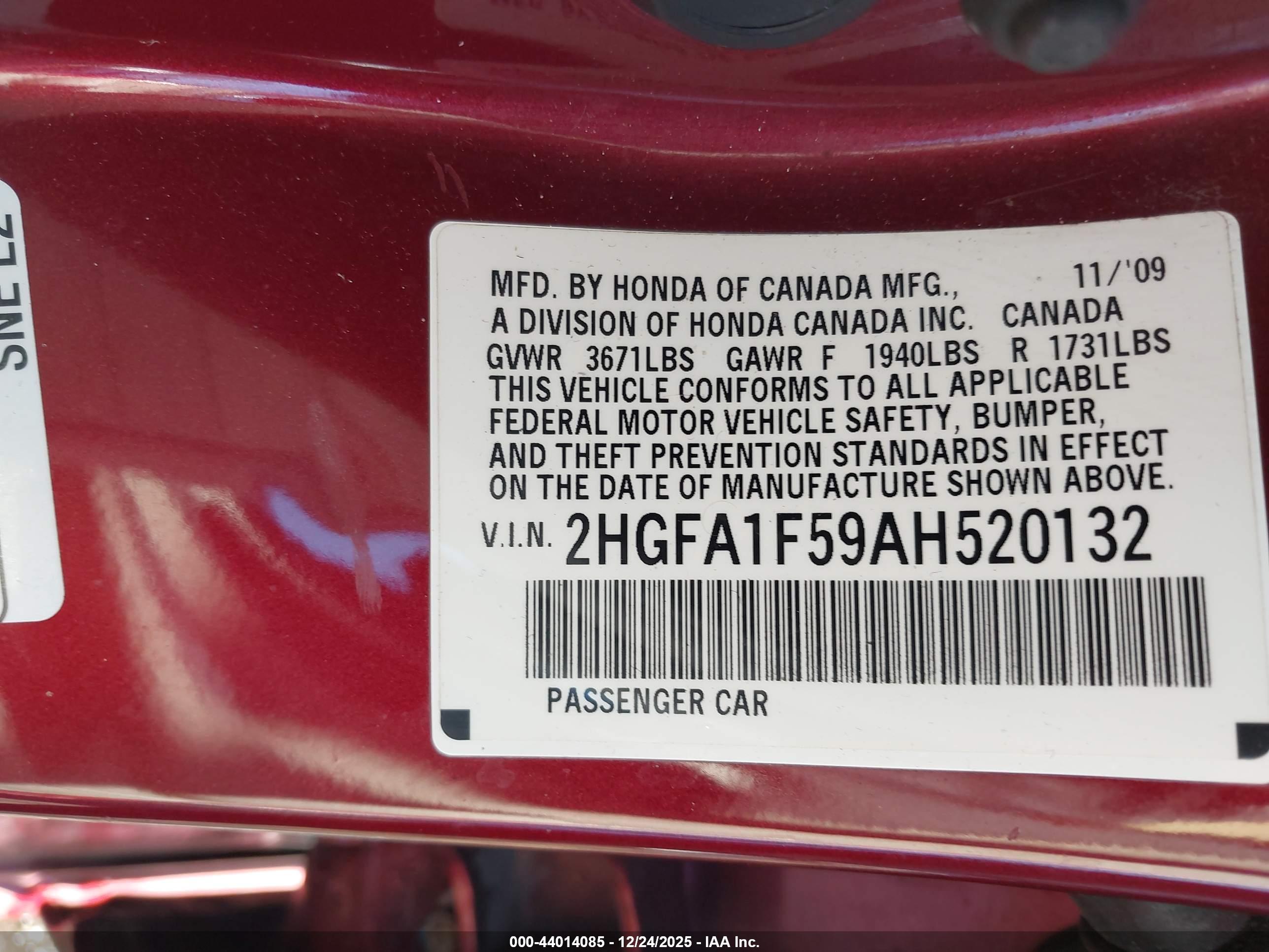 HONDA CIVIC image 9