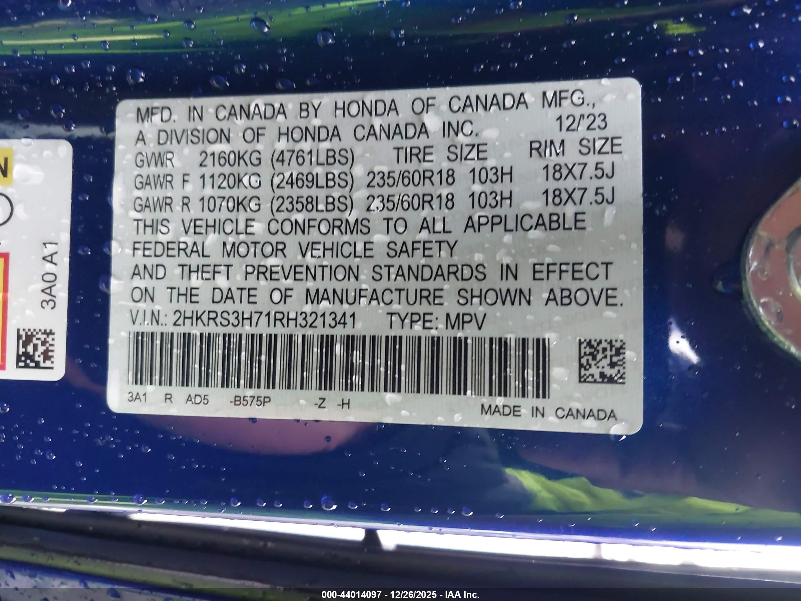 HONDA CR-V image 9