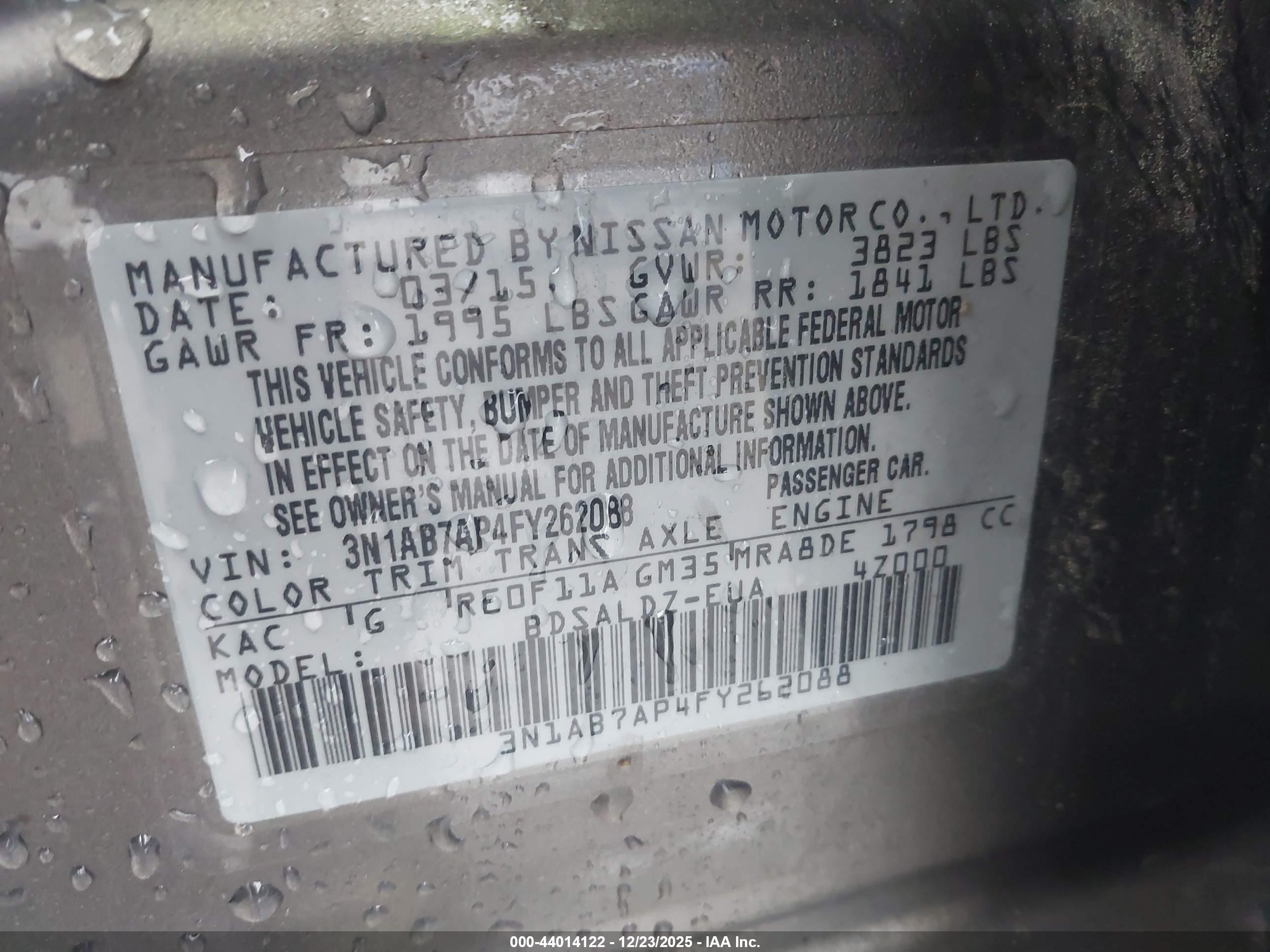 NISSAN SENTRA image 9