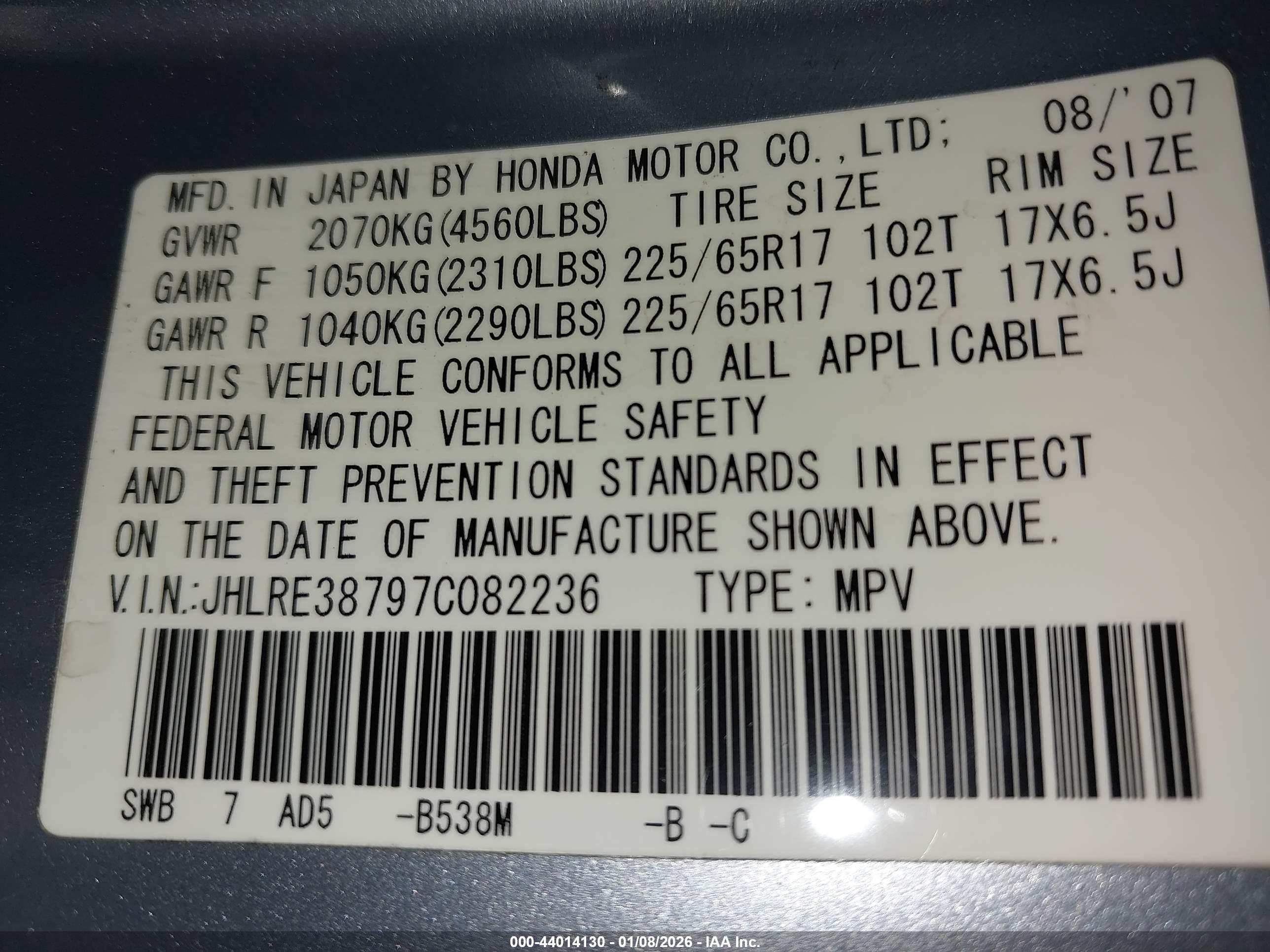 HONDA CR-V image 9