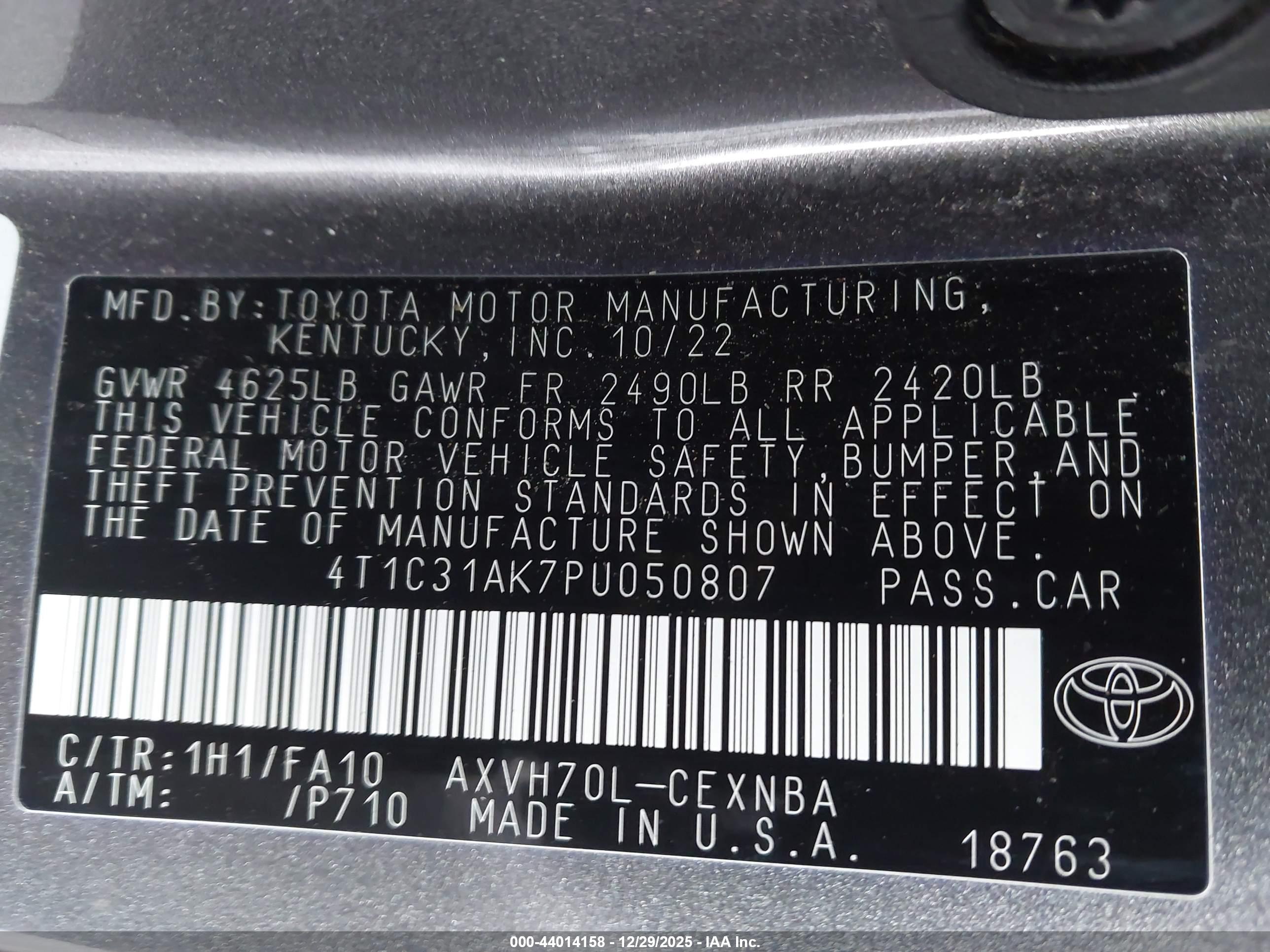 TOYOTA CAMRY image 9