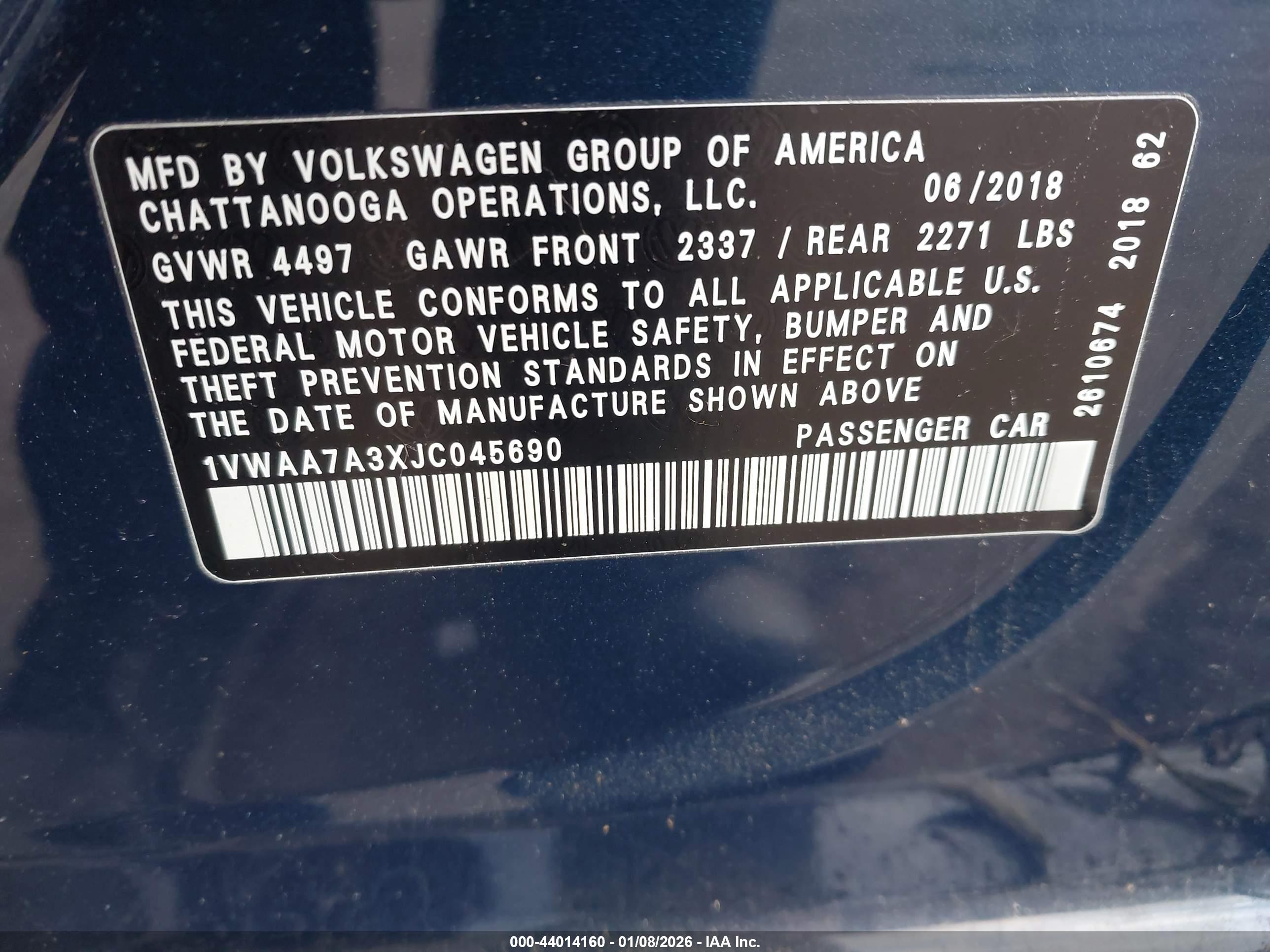VOLKSWAGEN PASSAT image 9