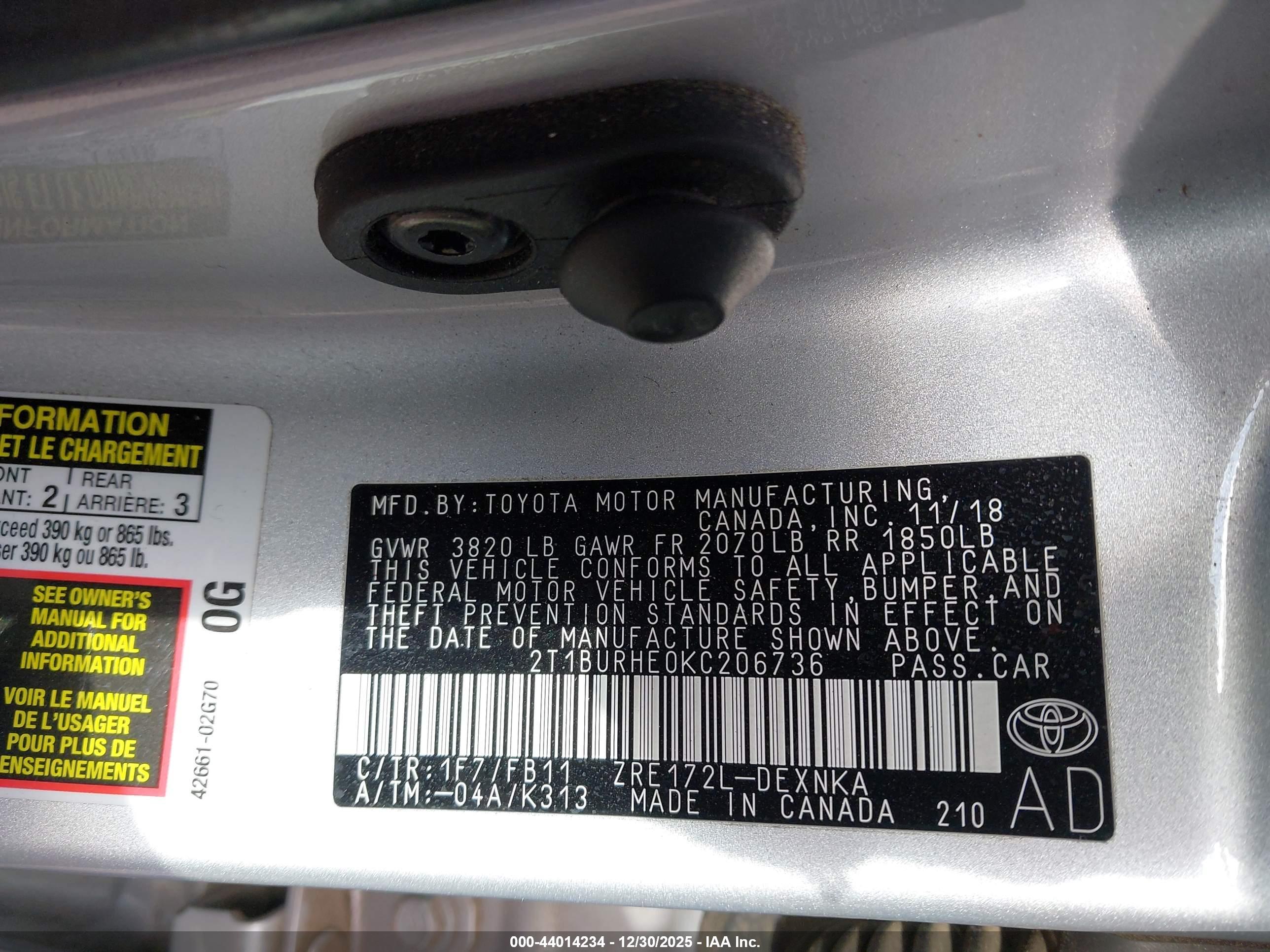 TOYOTA COROLLA image 9