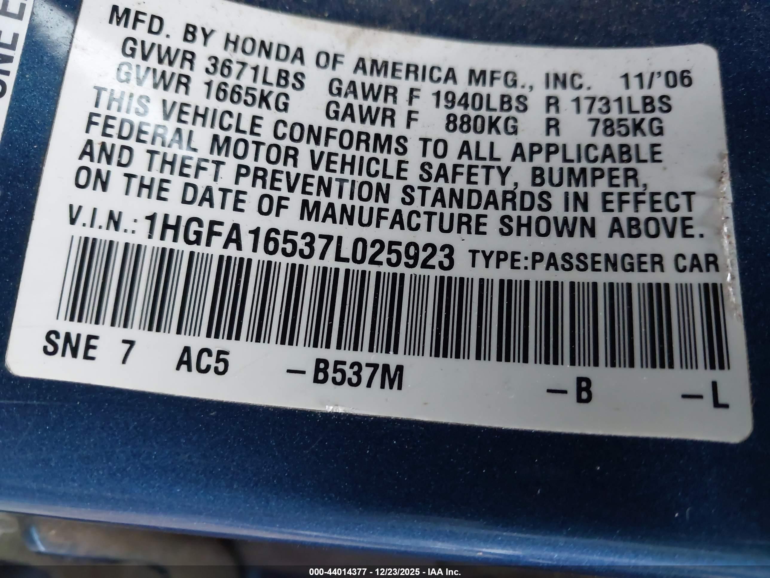 HONDA CIVIC image 9