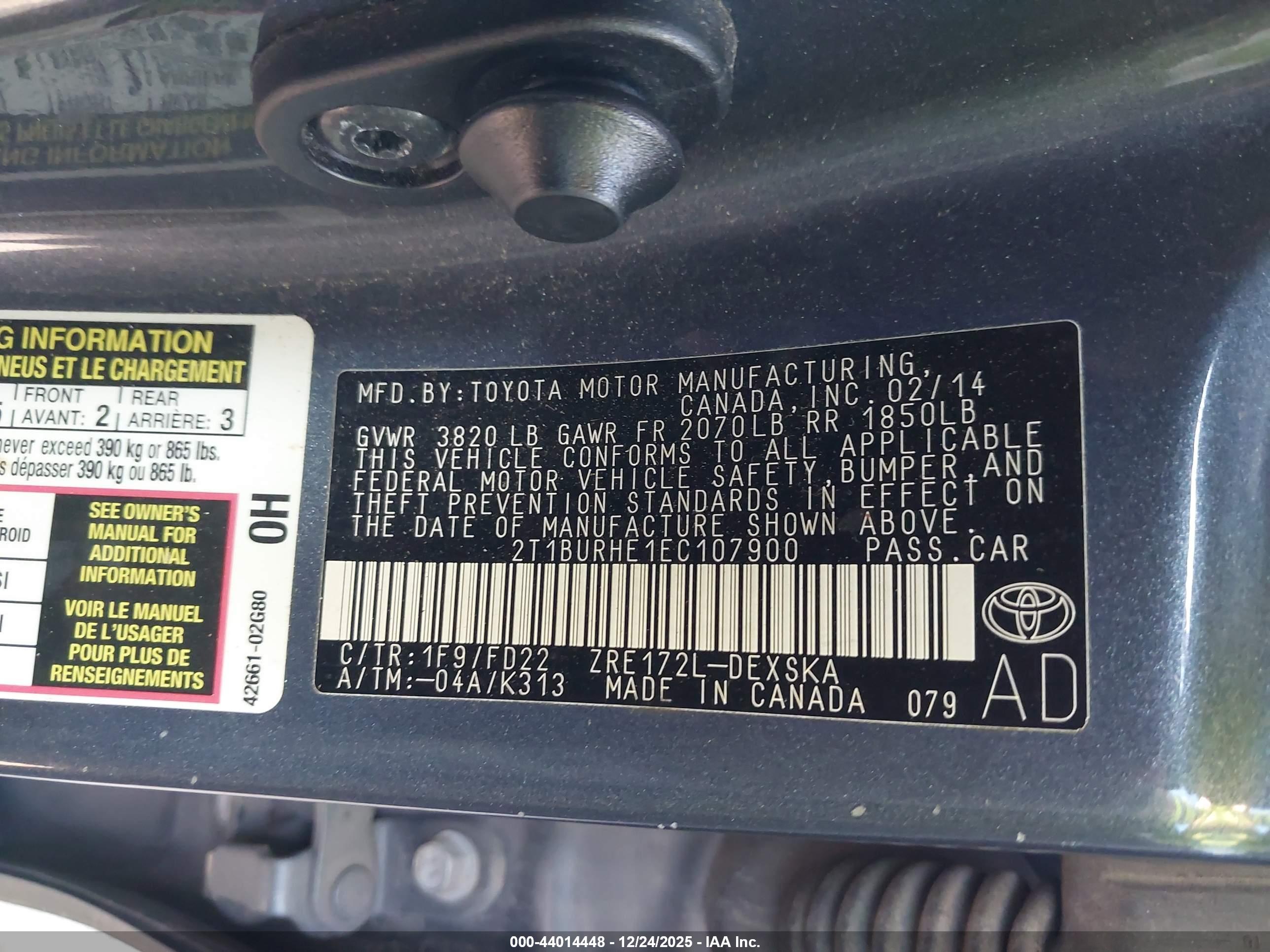 TOYOTA COROLLA image 9