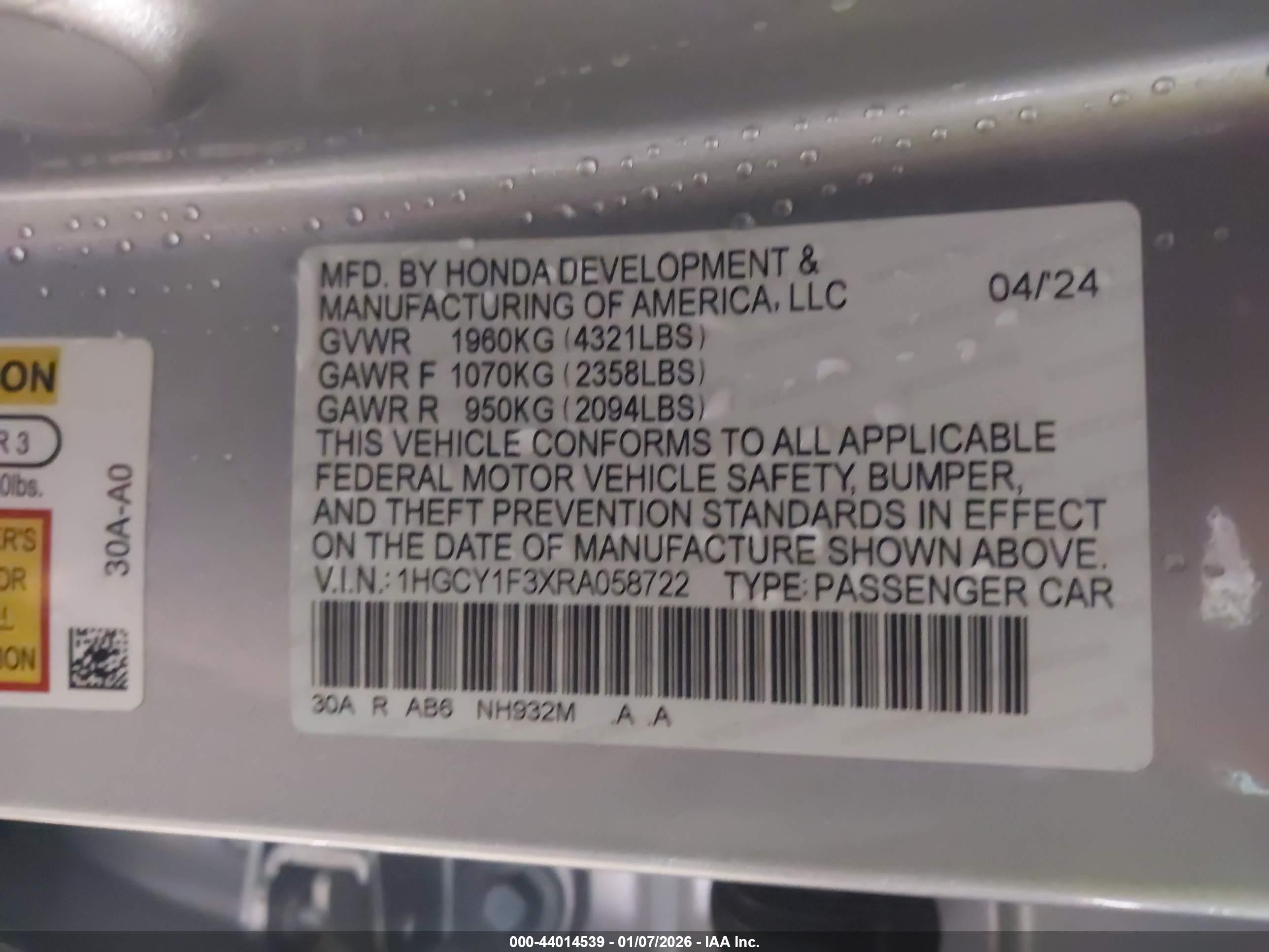 HONDA ACCORD image 9