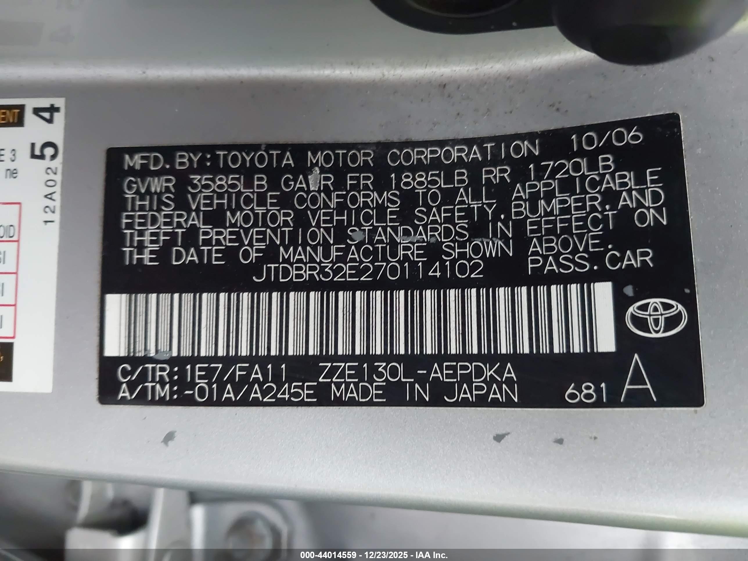 TOYOTA COROLLA image 9
