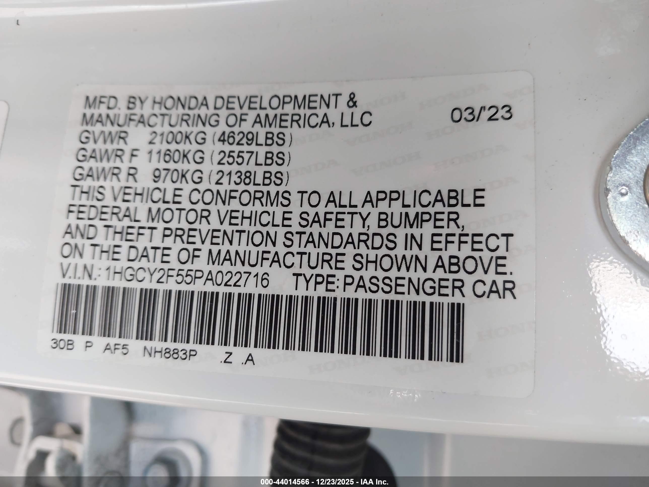 HONDA ACCORD image 9