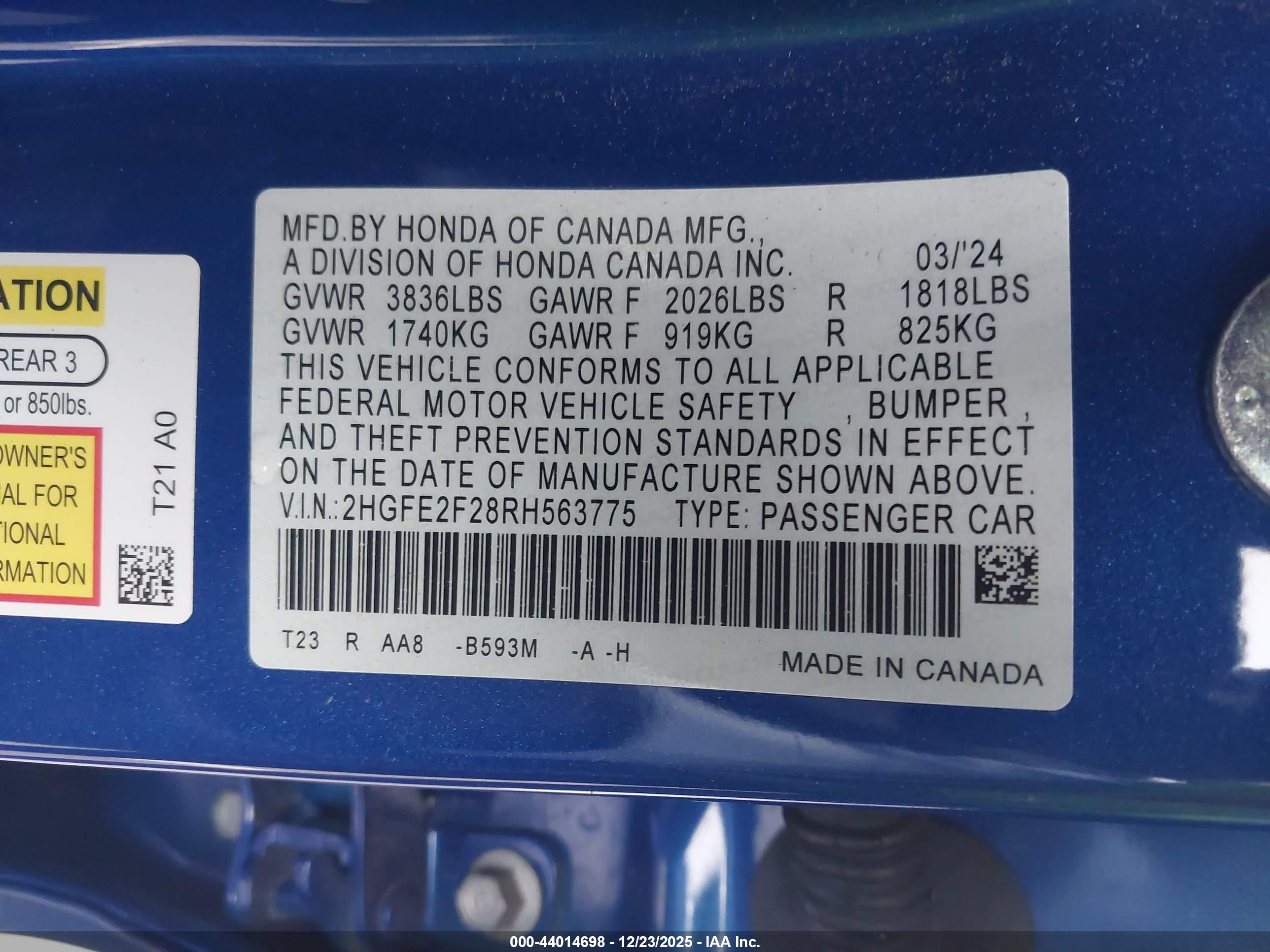 HONDA CIVIC image 9