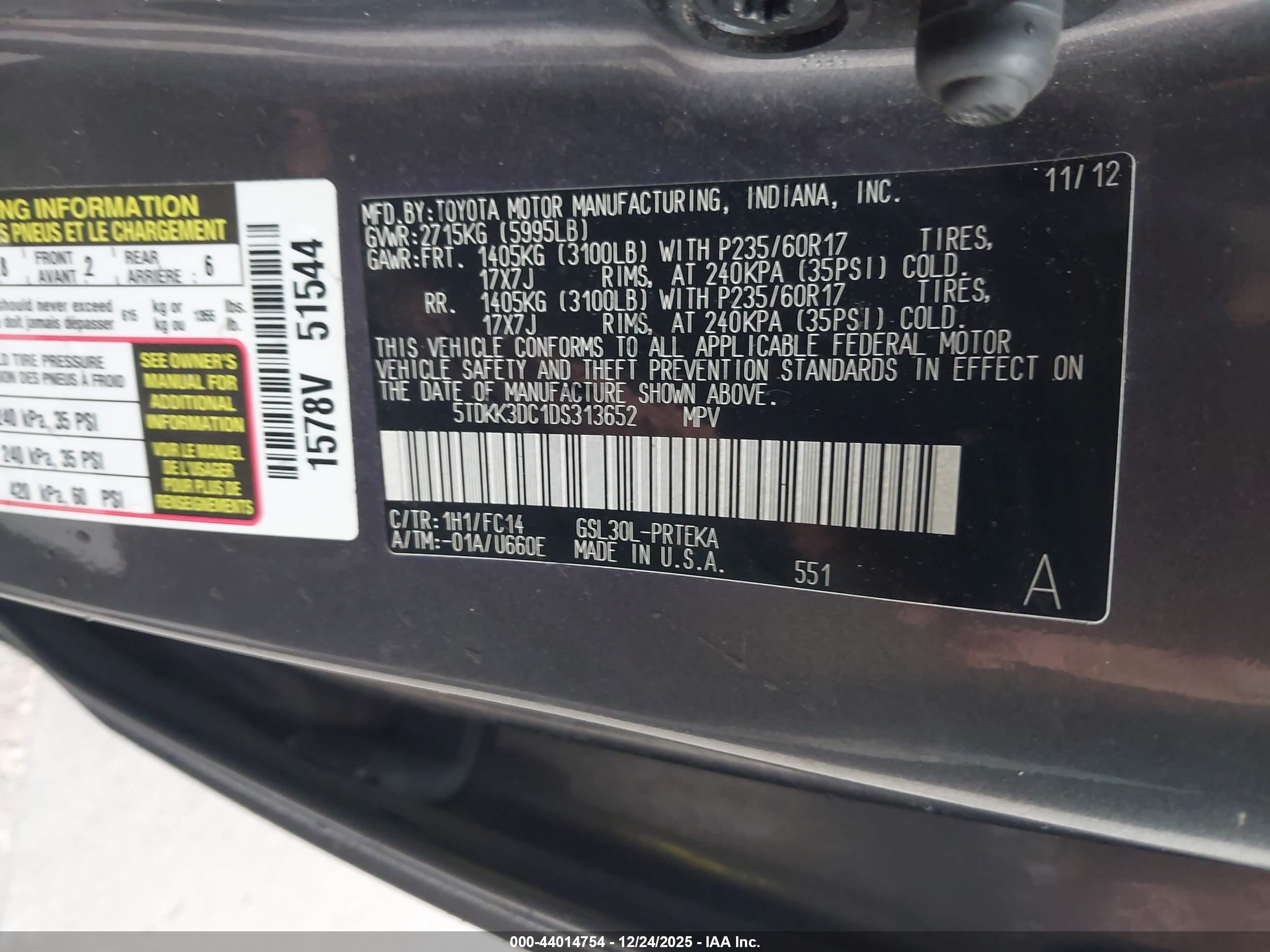 TOYOTA SIENNA image 9