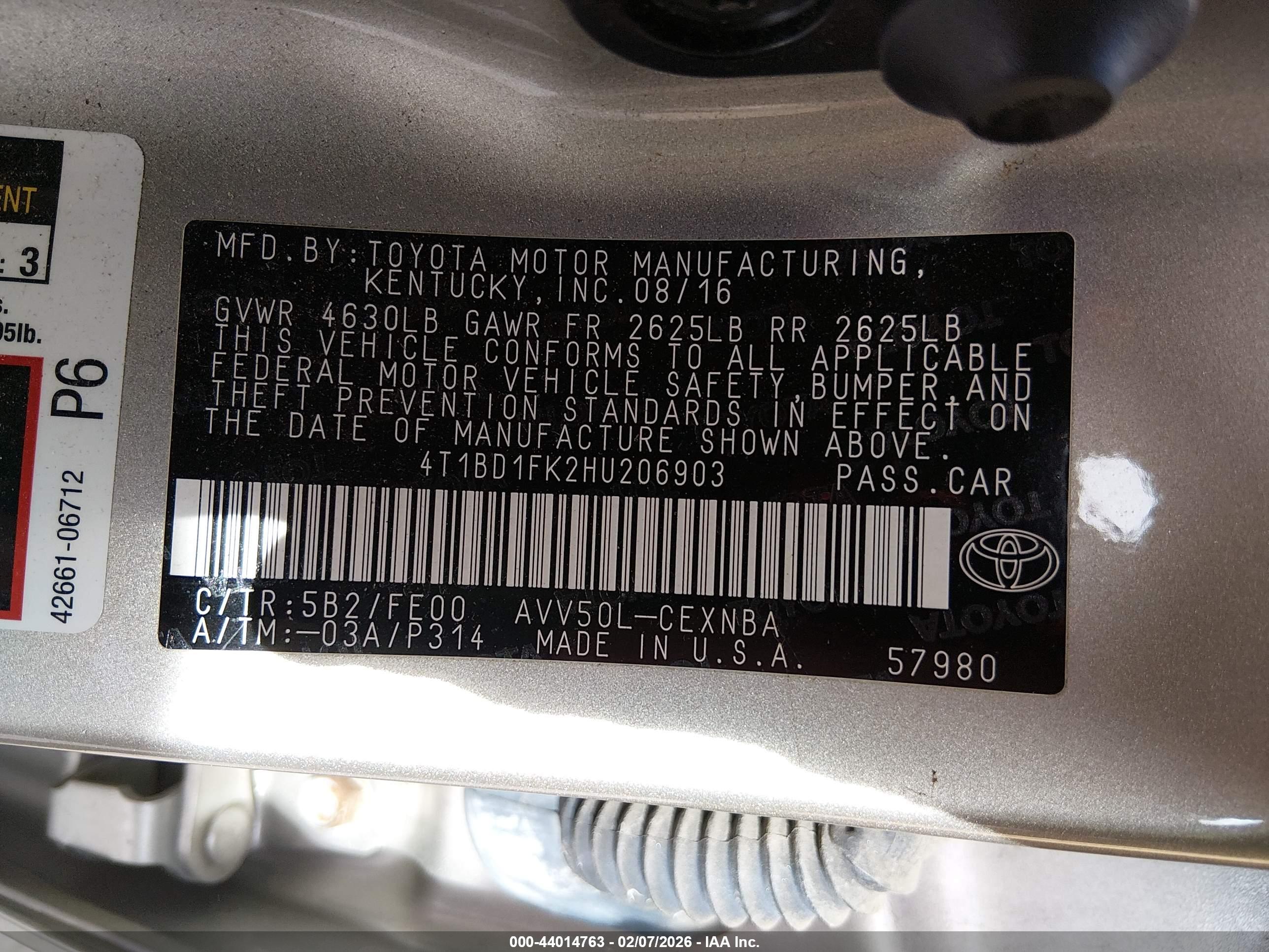 TOYOTA CAMRY image 9